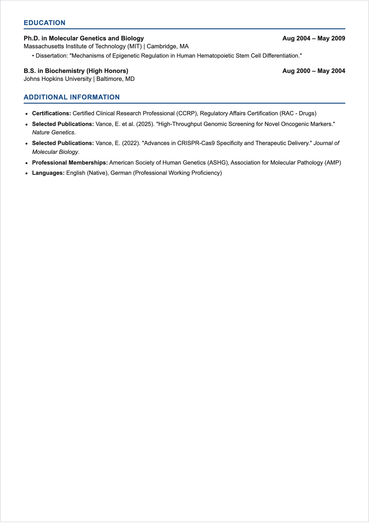 Free Curriculum Vitae ATS Resume Template, AI Resume Builder