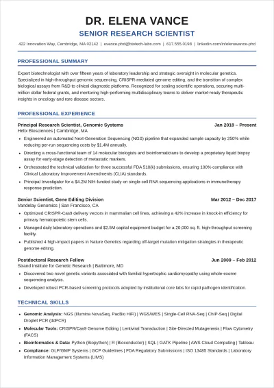 Free Curriculum Vitae ATS Resume Template, AI Resume Builder