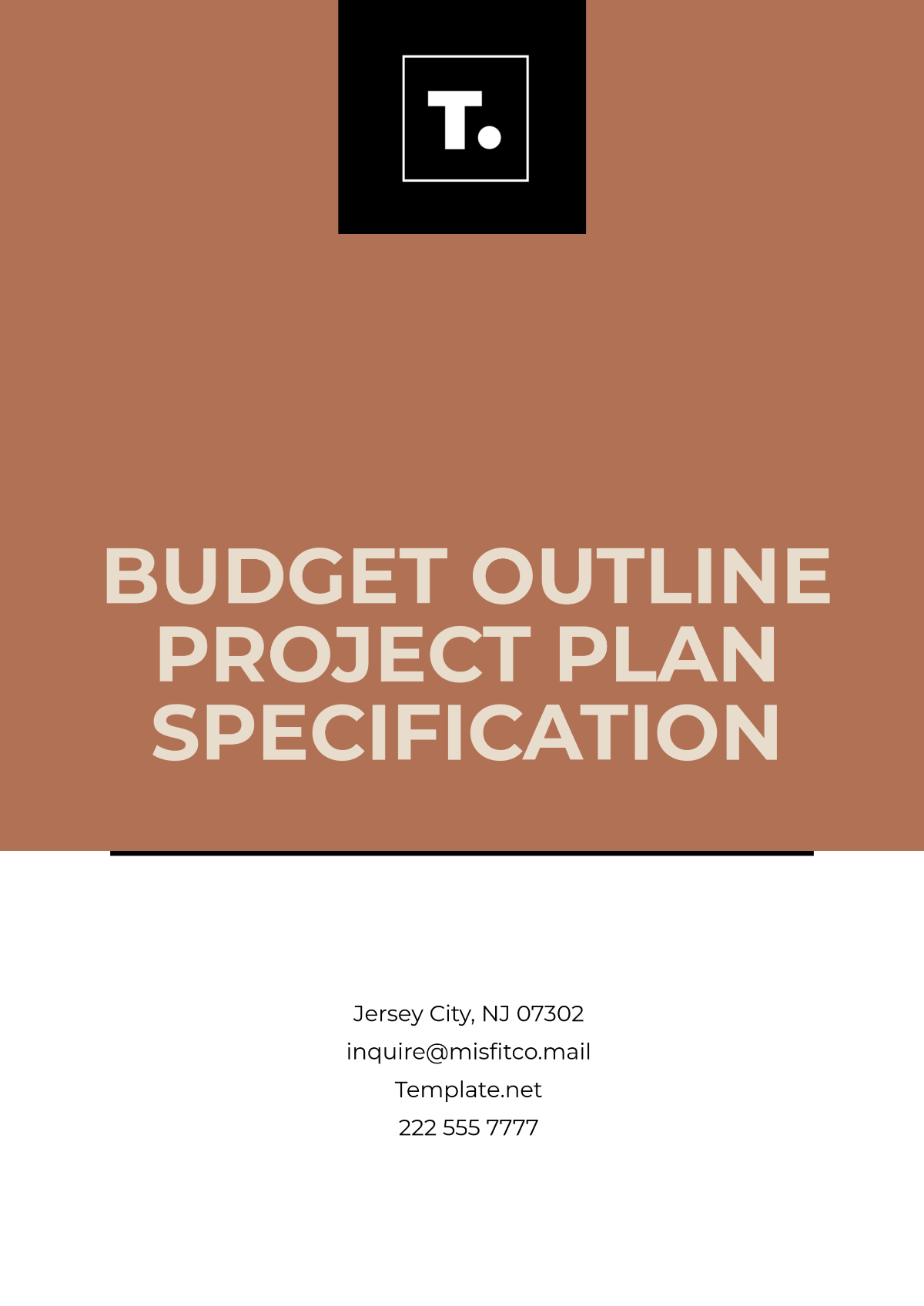 Budget Outline Project Plan Specification Template - Edit Online & Download