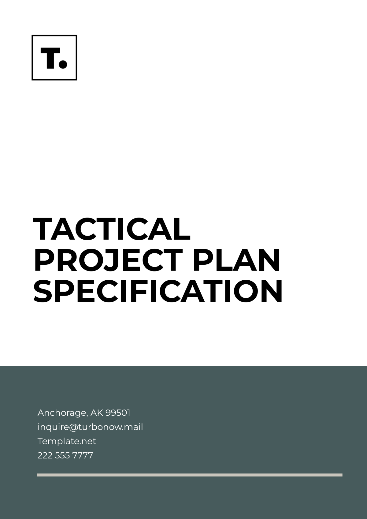 Tactical Project Plan Specification Template - Edit Online & Download