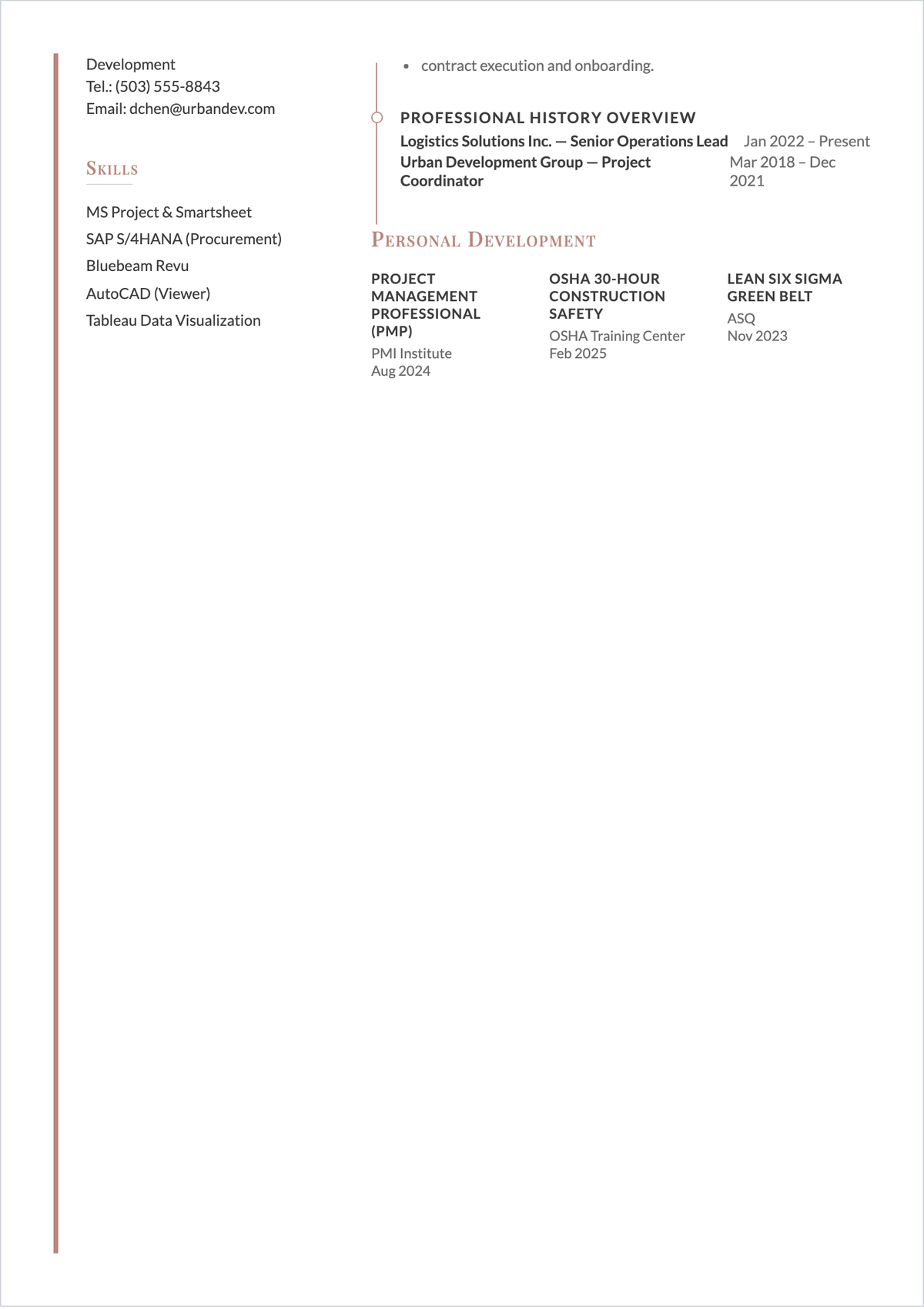Free Functional ATS Resume Outline Template, AI Resume Builder