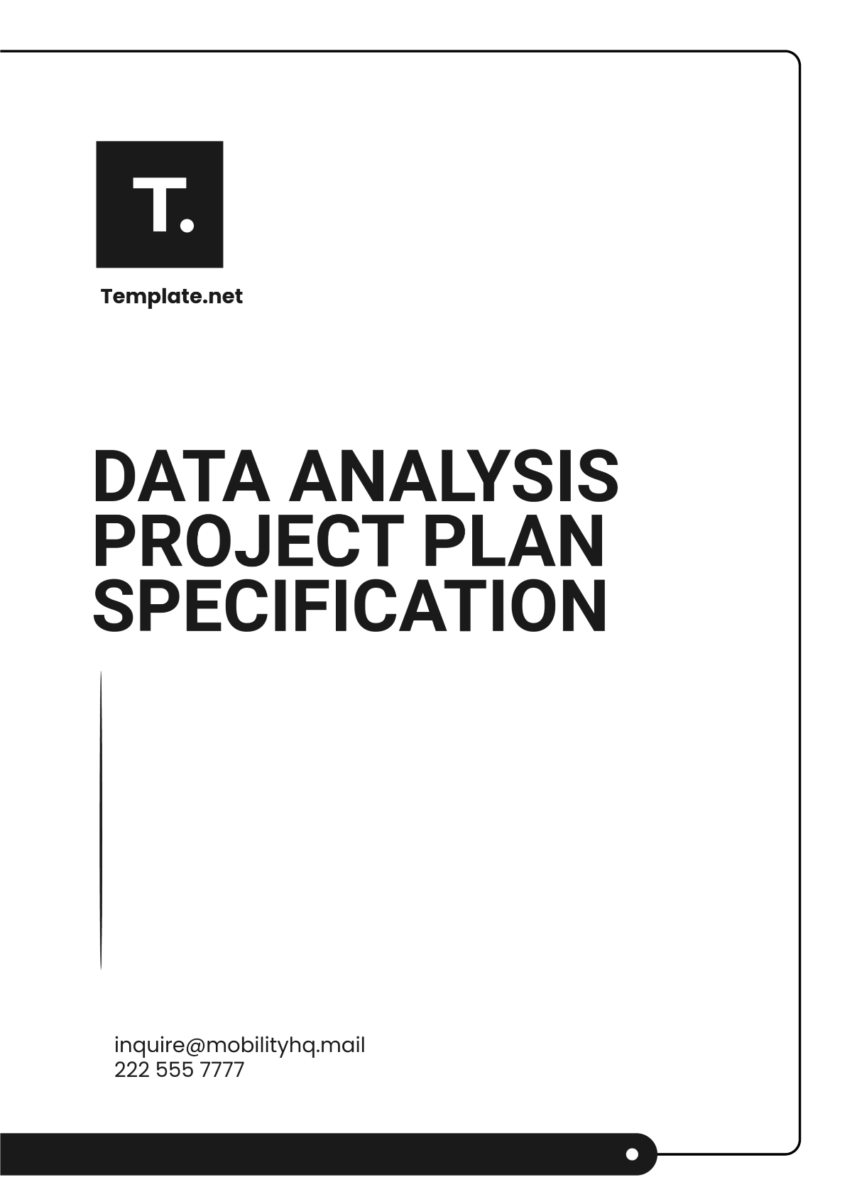 Data Analysis Project Plan Specification Template - Edit Online & Download