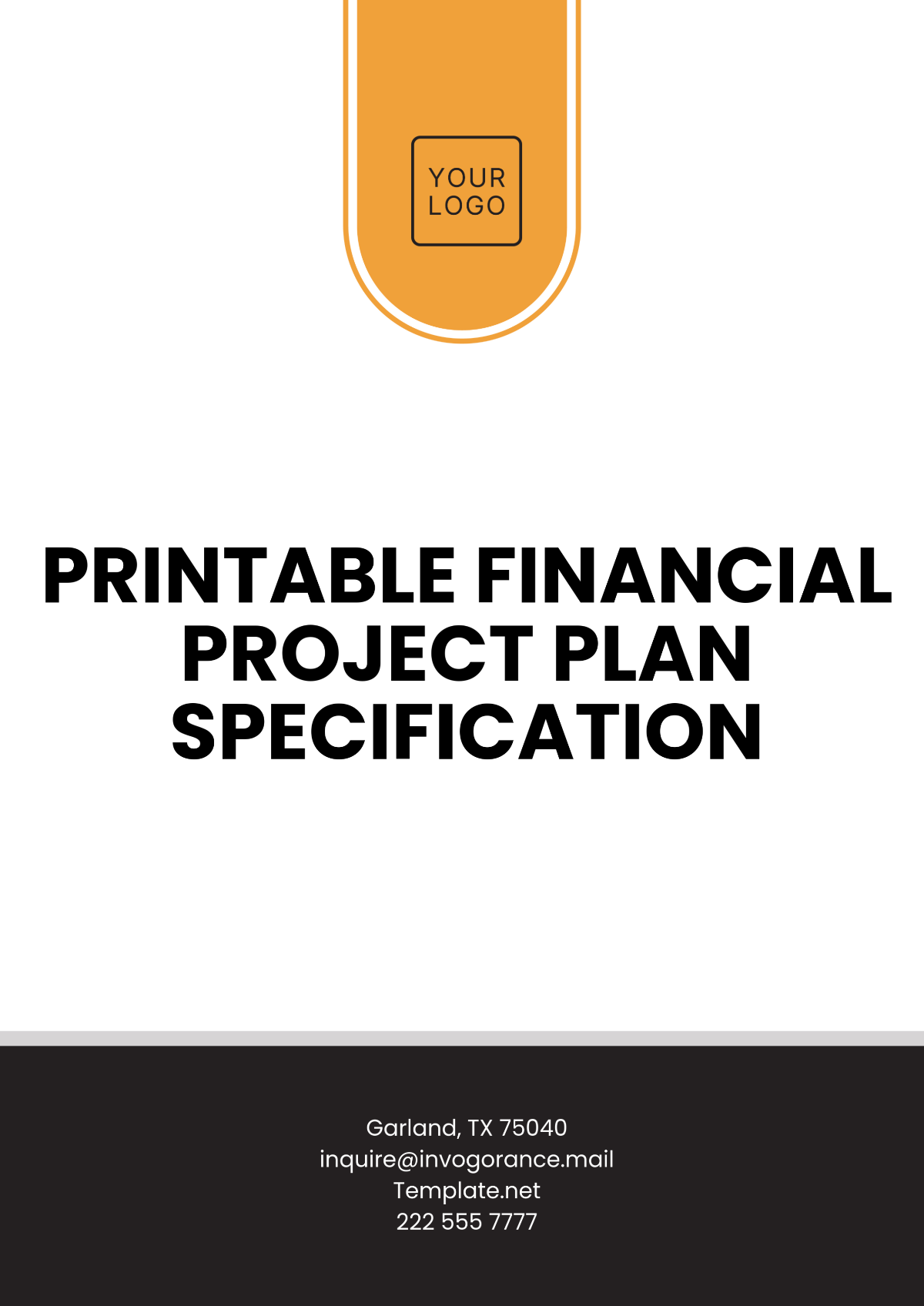 Printable Financial Project Plan Specification Template - Edit Online & Download