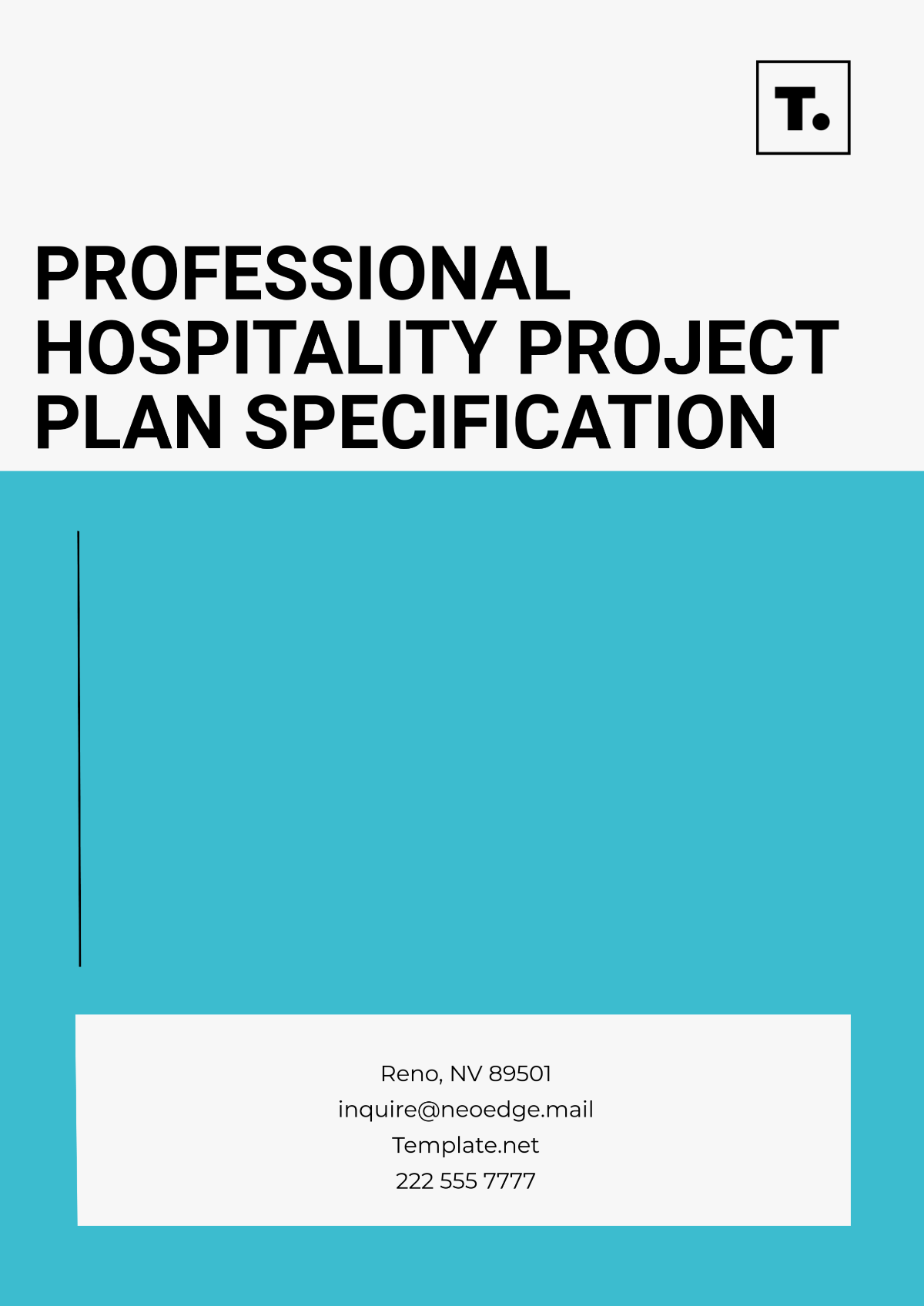 Professional Hospitality Project Plan Specification Template - Edit Online & Download