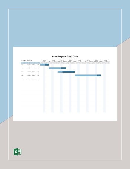 Gantt Chart For Grant Proposal Chart Examples