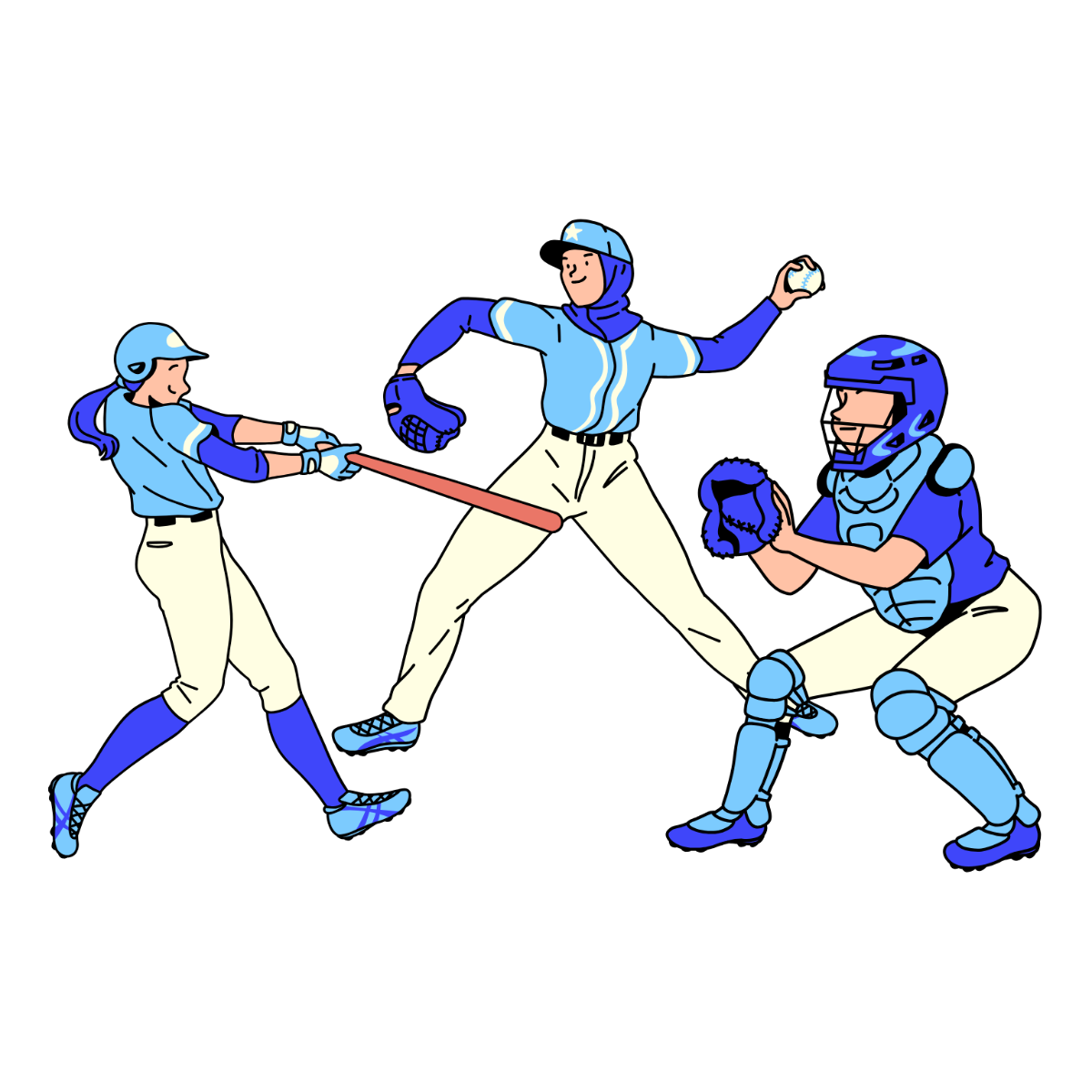 Baseball Team Clipart - Edit Online | Template.net