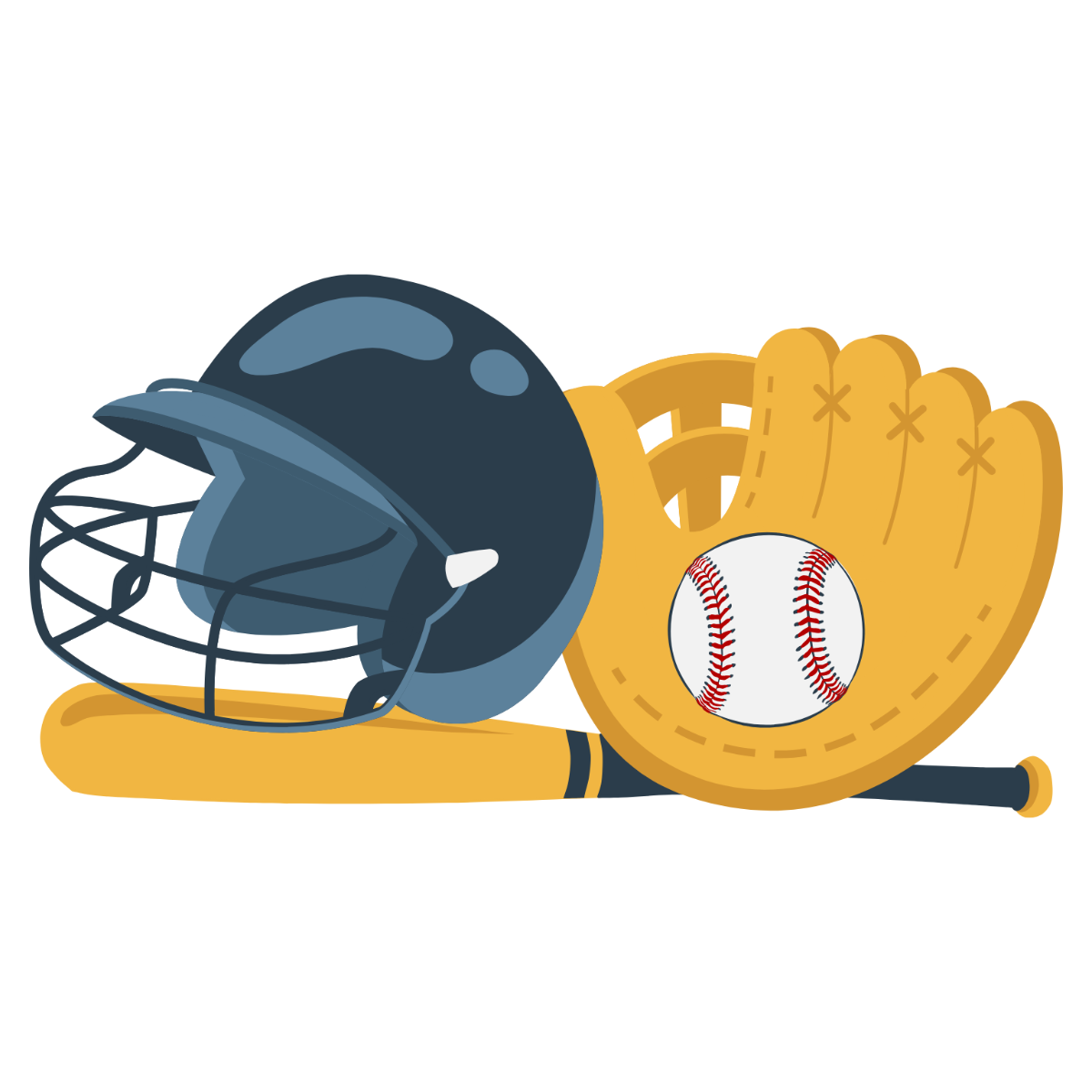 Baseball Equipment Clipart - Edit Online | Template.net