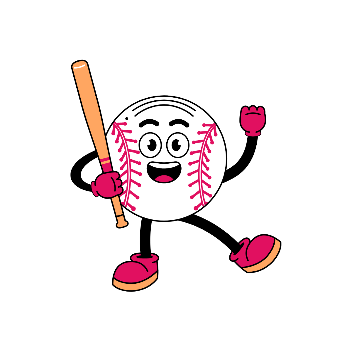 Funny Baseball Clipart | Template.net