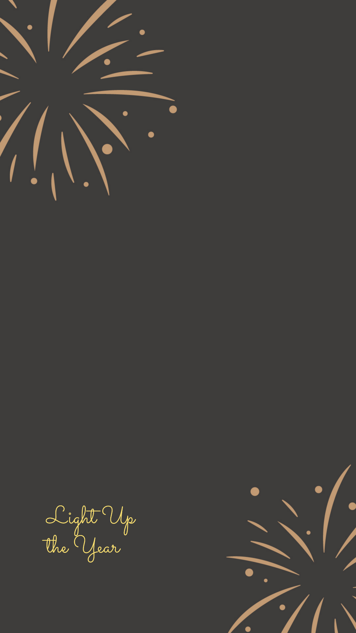 New Years Fireworks Wallpaper Template - Edit Online & Download