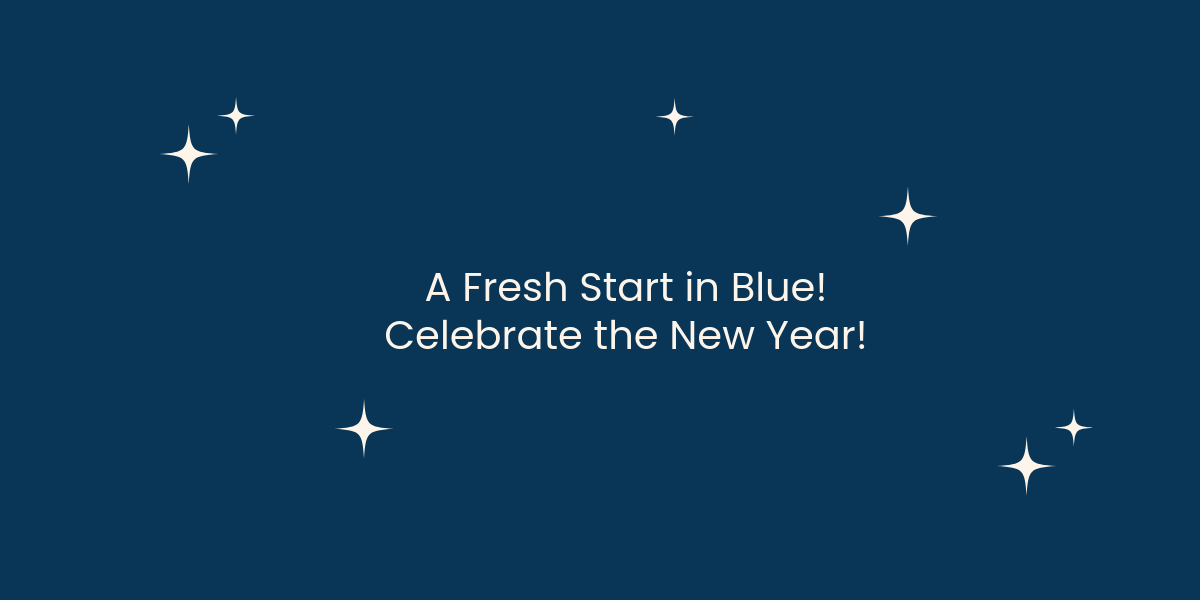 Blue New Year Banner Template - Edit Online & Download