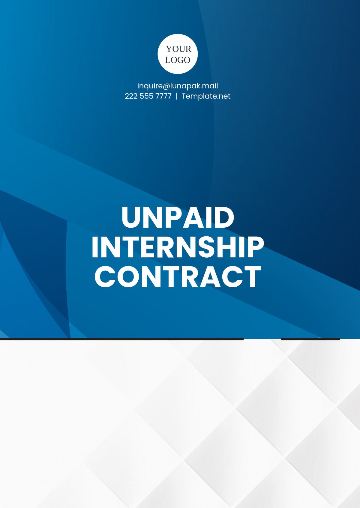 Unpaid Internship Contract Template - Edit Online & Download