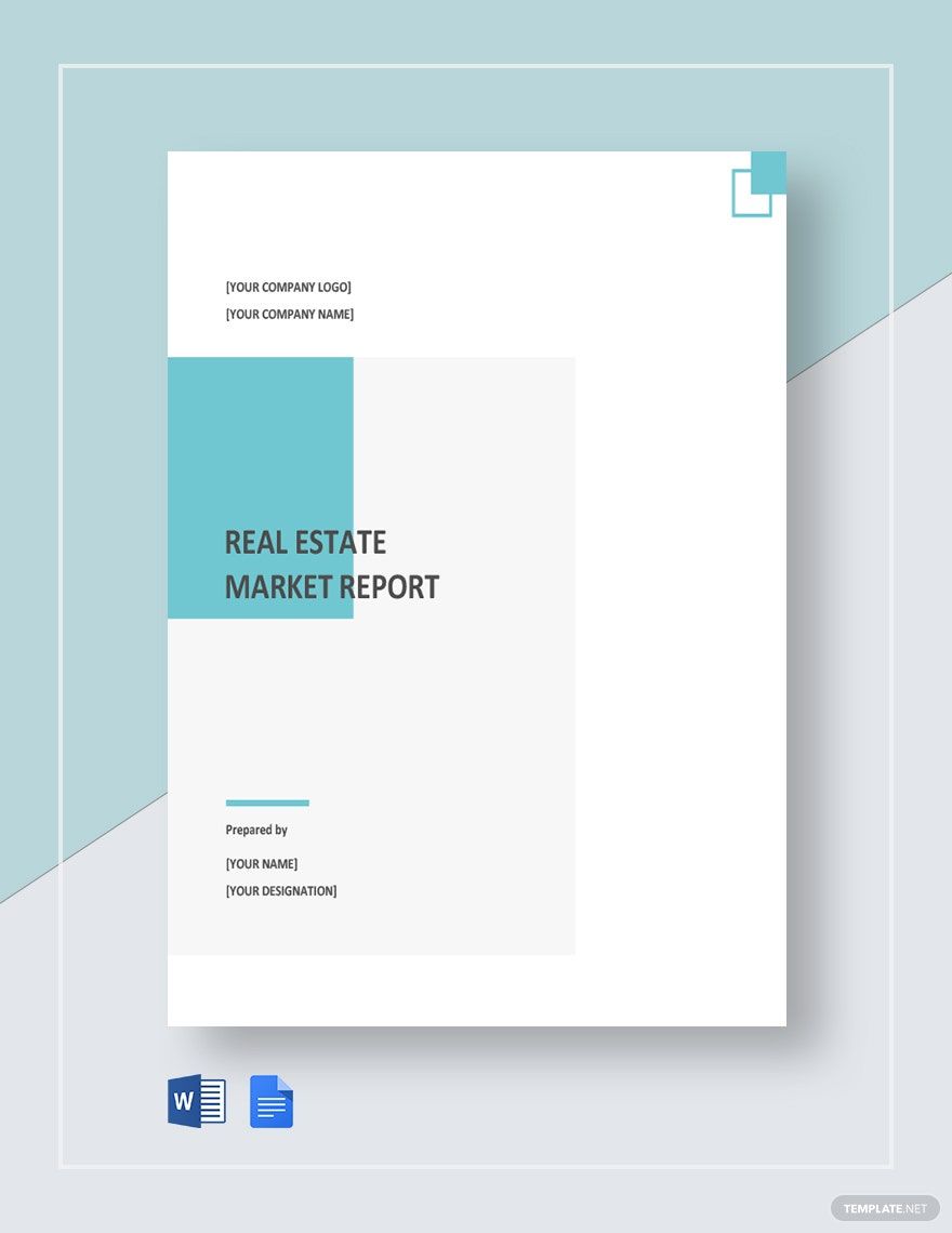 Real Estate Market Report Template