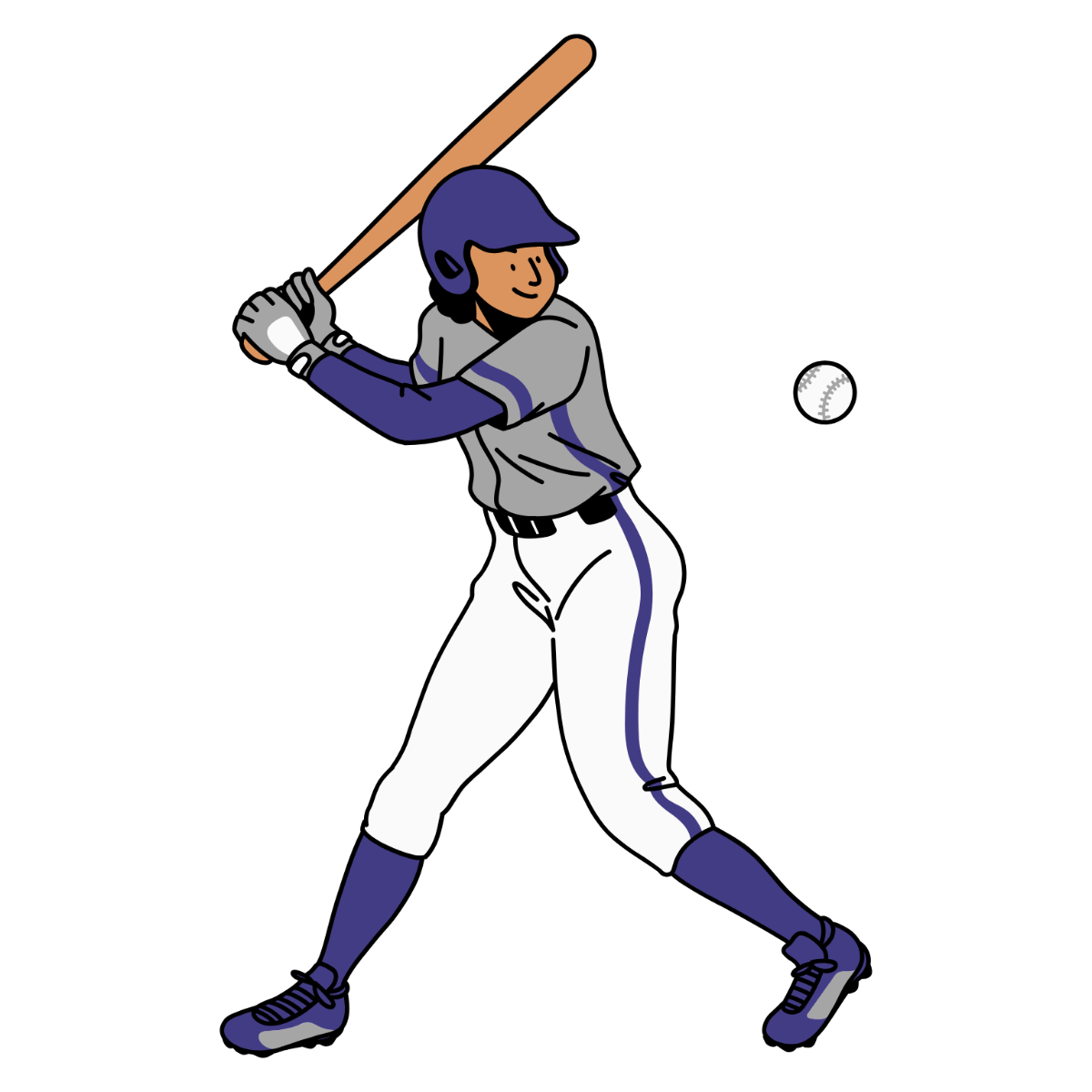 Minimalist Baseball Clipart - Edit Online | Template.net