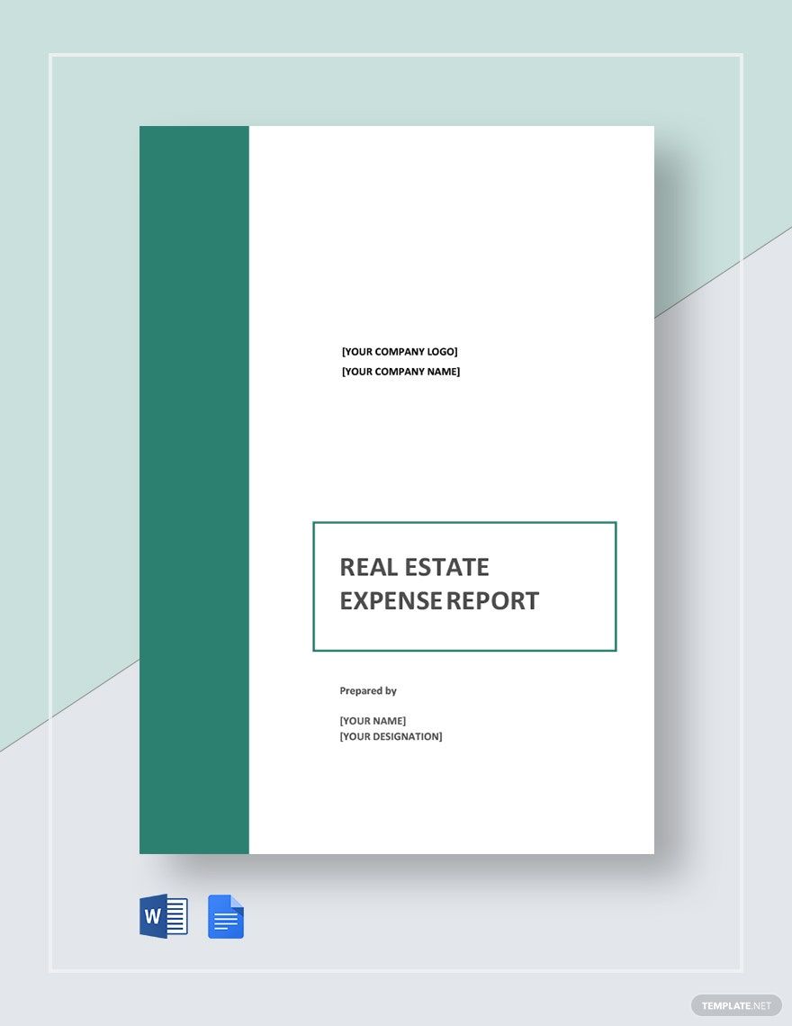 Real Estate Expense Report Template in Word, Google Docs, Apple Pages
