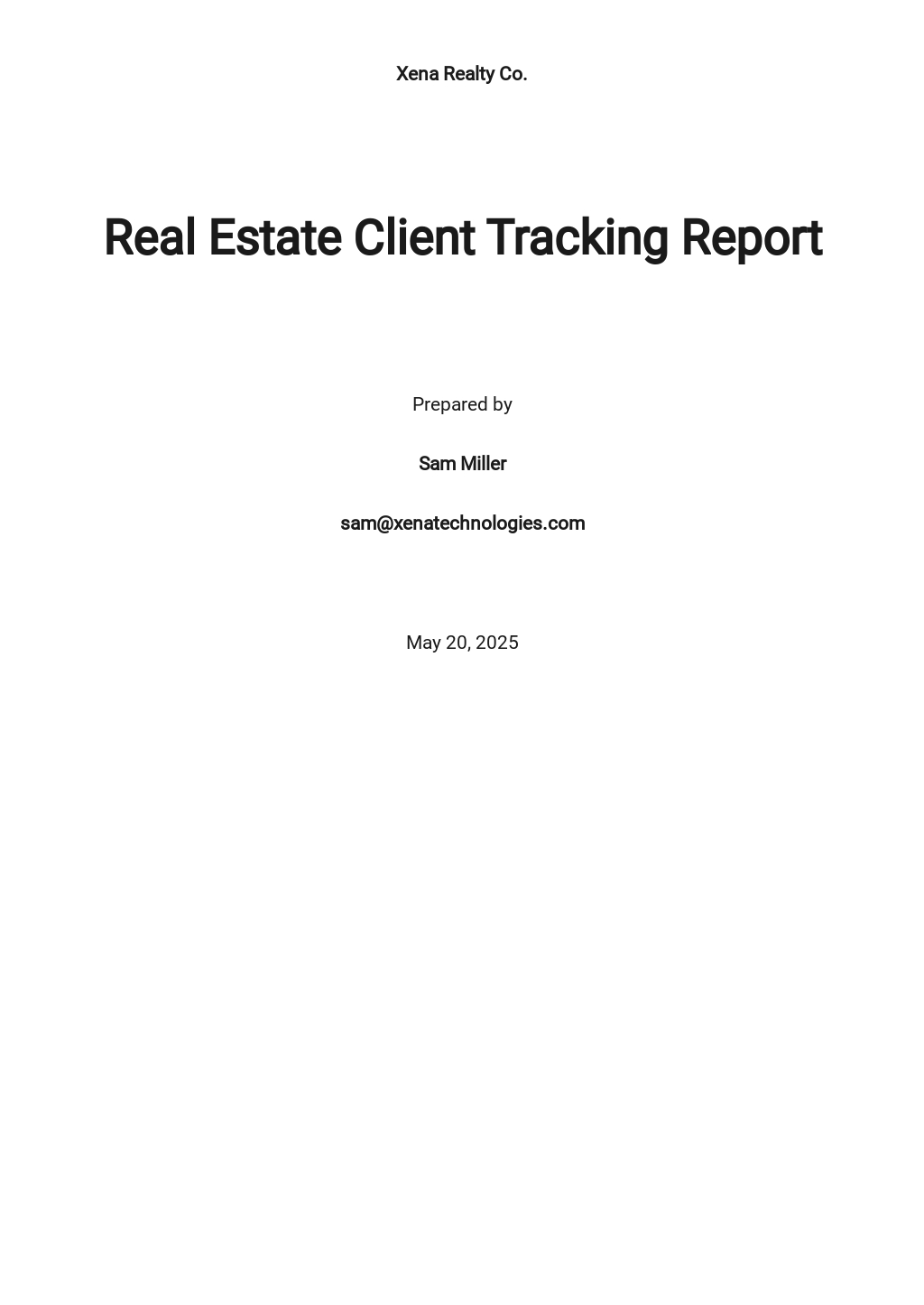 10+ FREE Real Estate Report Templates [Edit & Download]