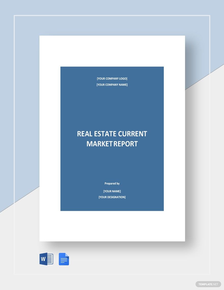 Real Estate Current Report Template