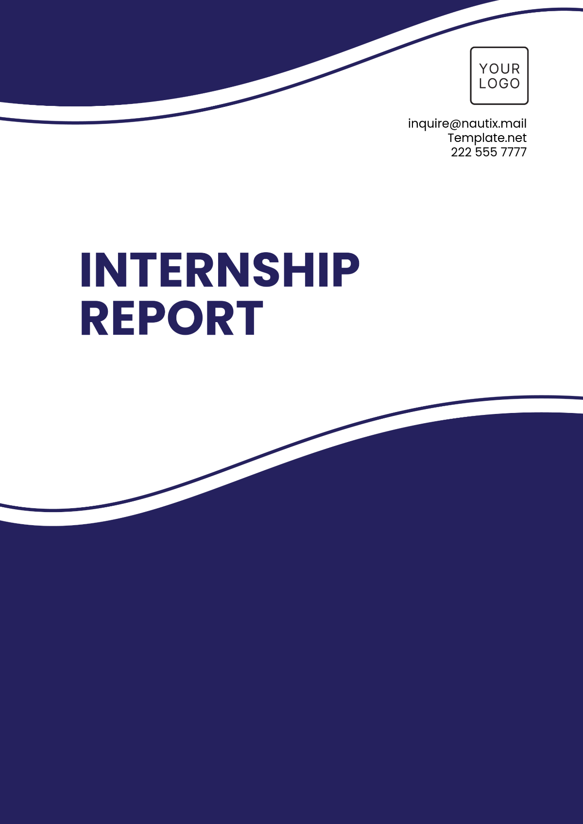 Professional Internship Report Template - Edit Online & Download