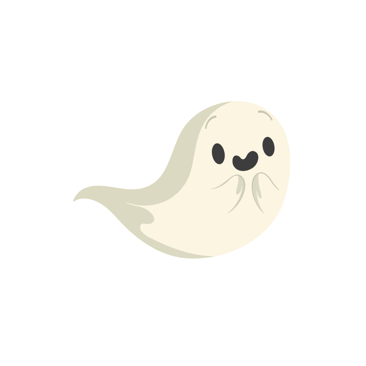 Simple Ghost Clipart - Edit Online | Template.net