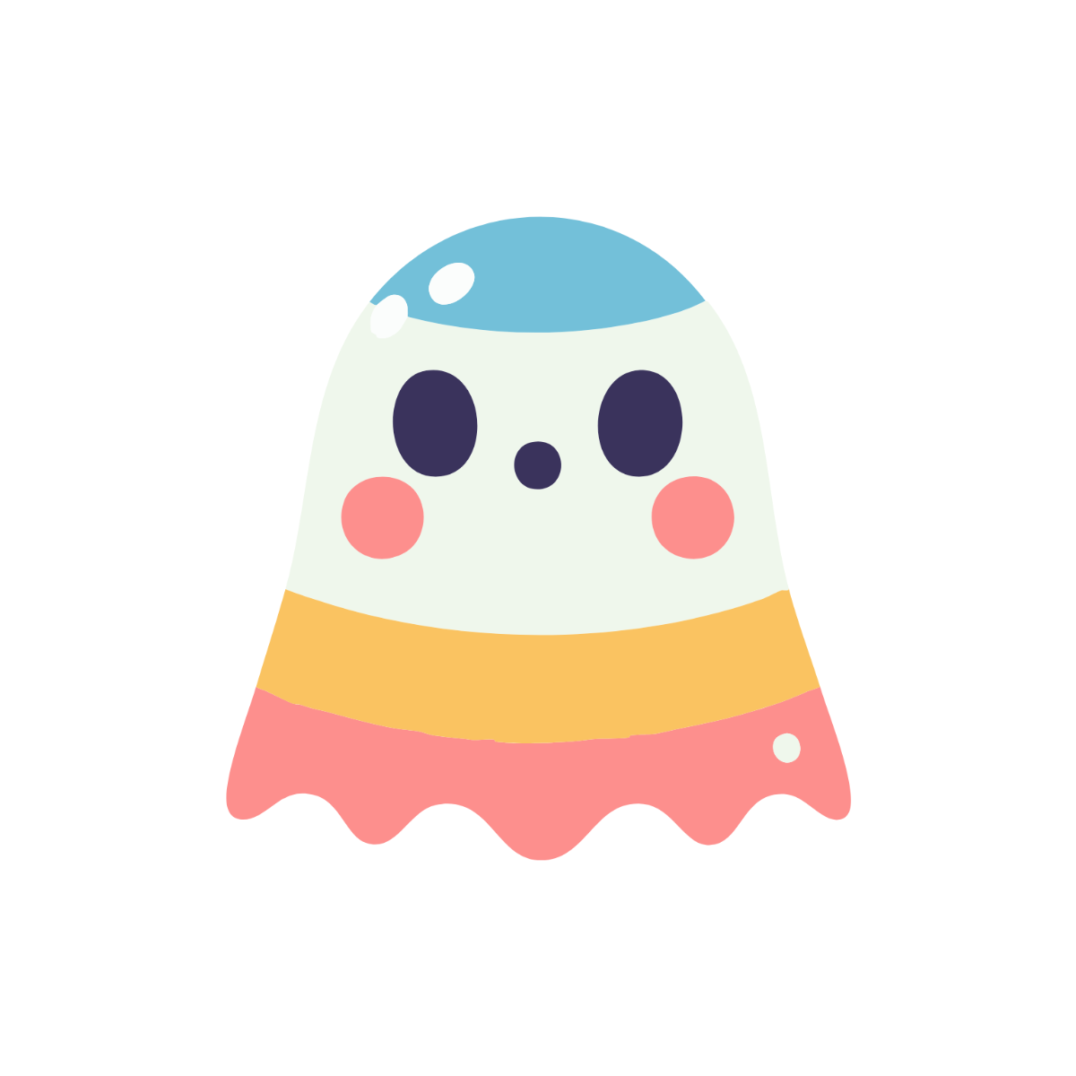 Colorful Ghost Clipart - Edit Online | Template.net