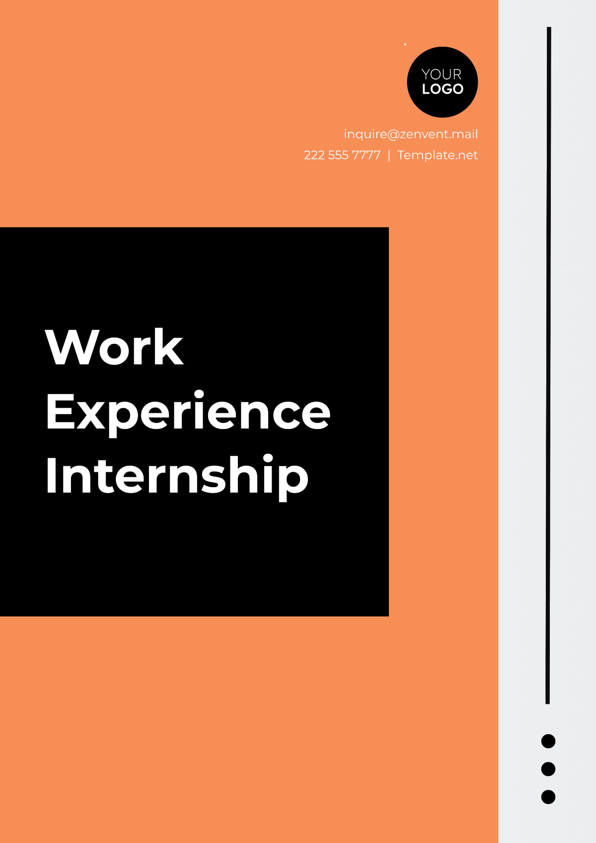 Work Experience Internship Template - Edit Online & Download