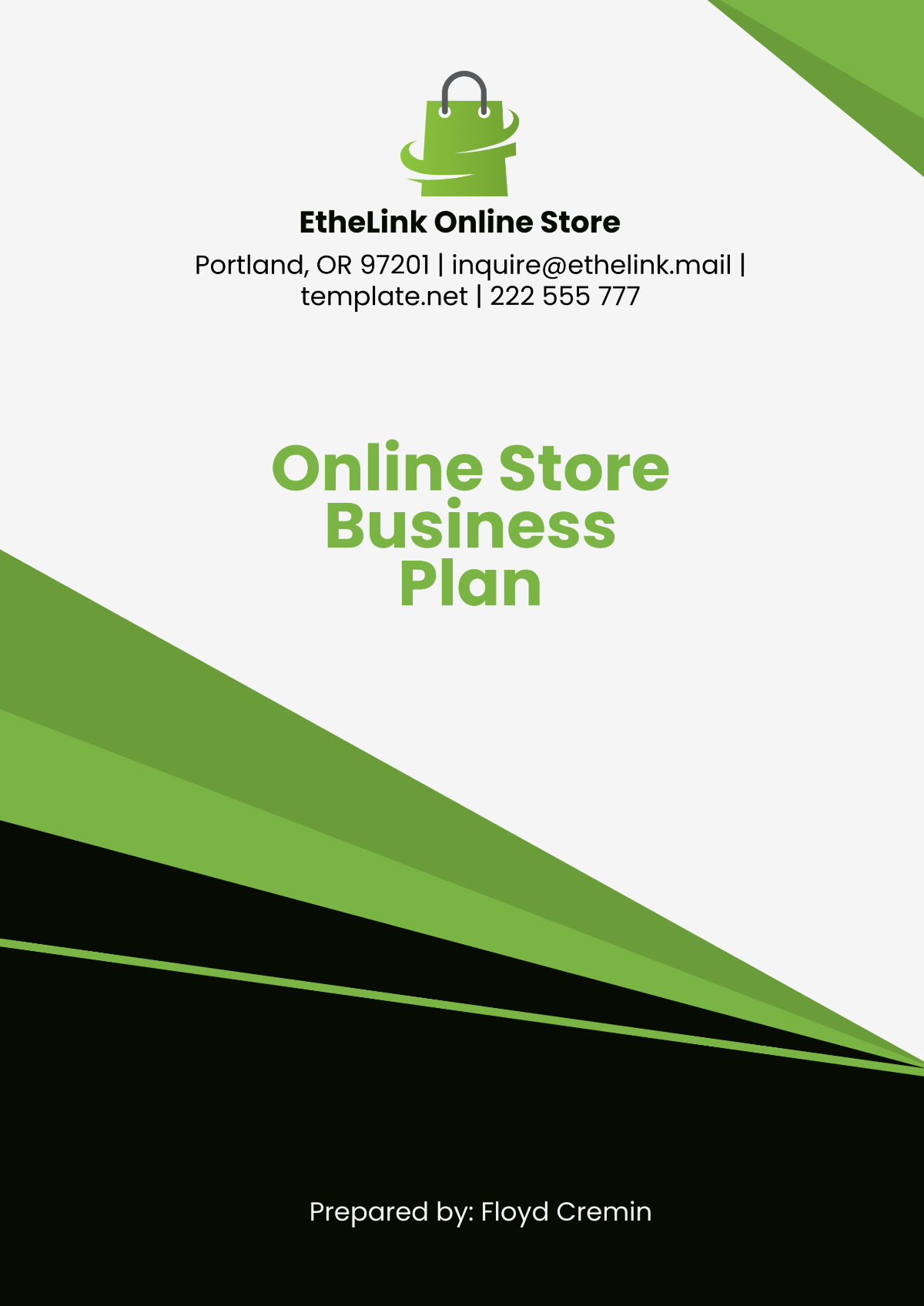 Online Store Business Plan Template - Edit Online & Download