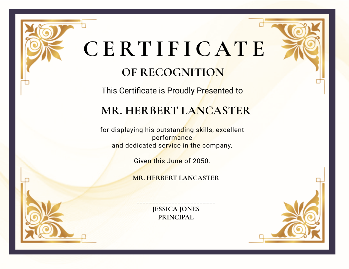 Free Teacher Recognition Certificate with Logo Template - Edit Online & Download