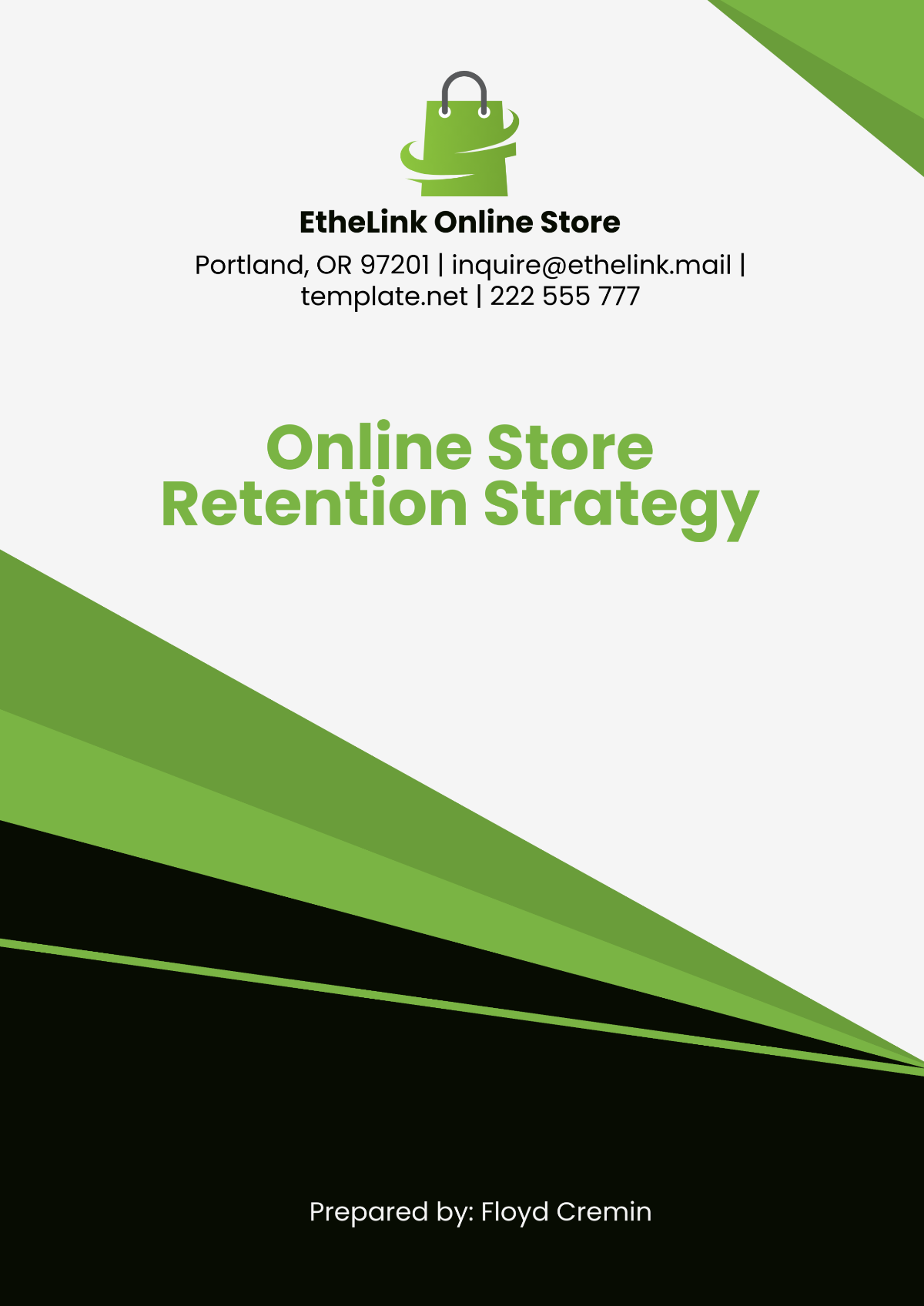 Online Store Retention Strategy Template - Edit Online & Download