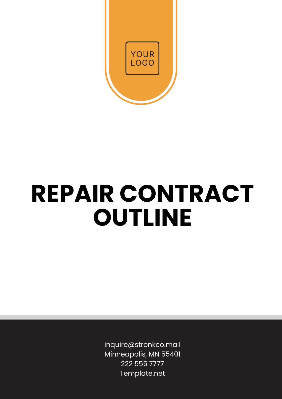 Repair Contract Outline Template - Edit Online & Download