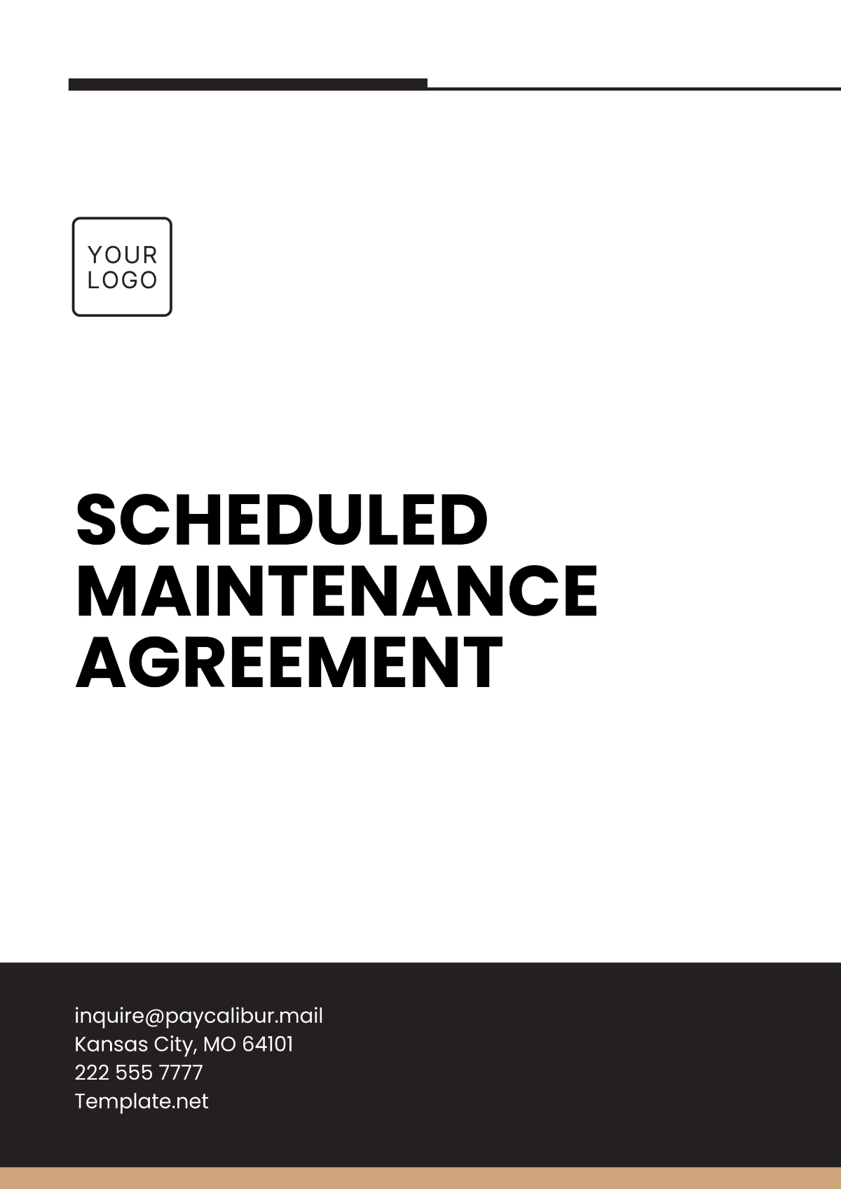 Scheduled Maintenance Agreement Template - Edit Online & Download