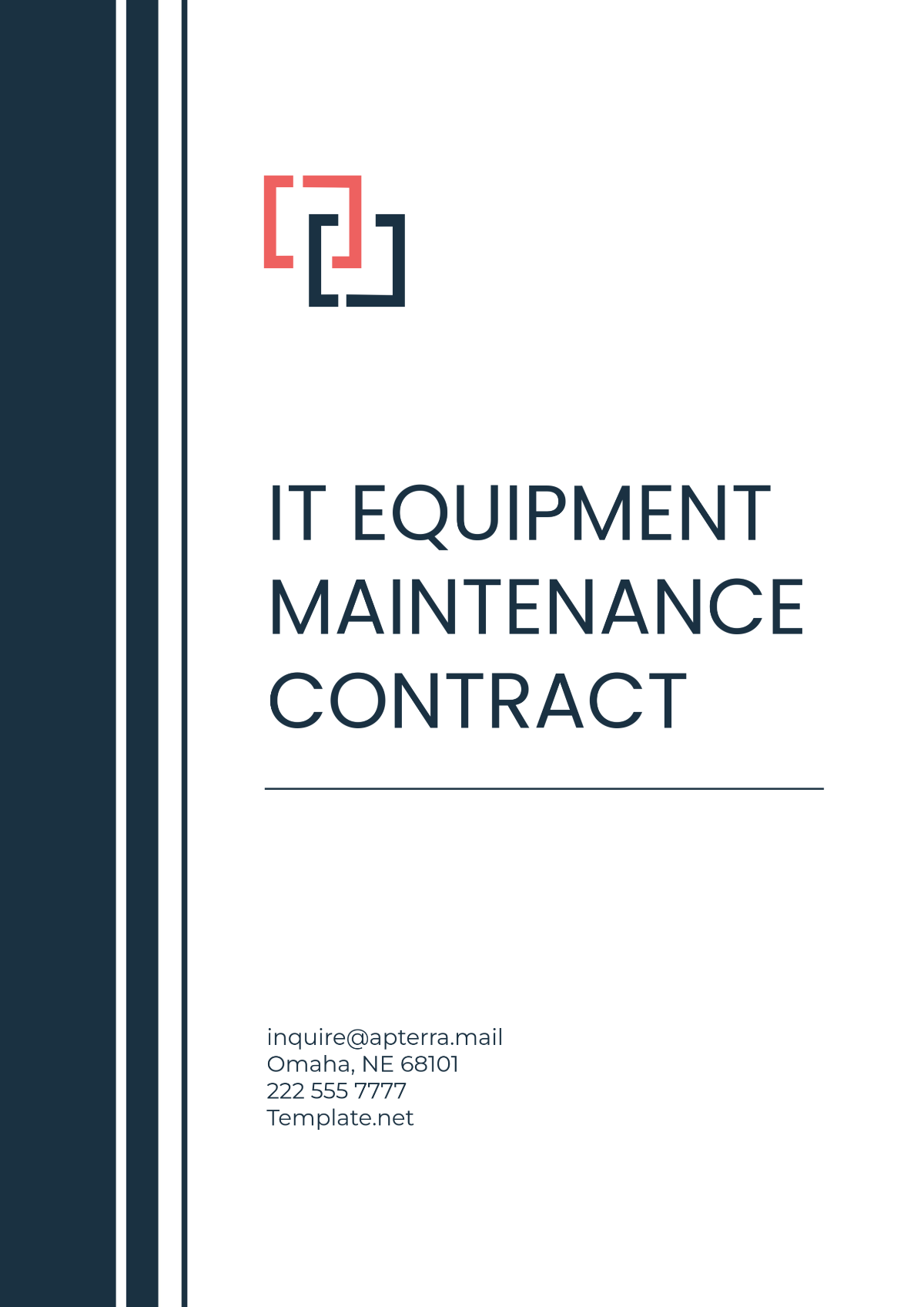 IT Equipment Maintenance Contract Template - Edit Online & Download