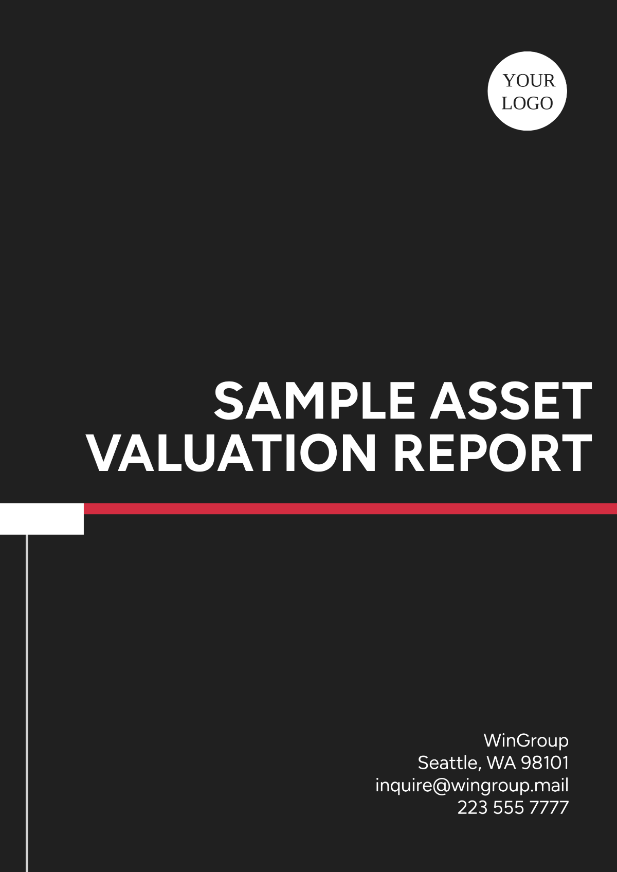 Sample Asset Valuation Report Template - Edit Online & Download