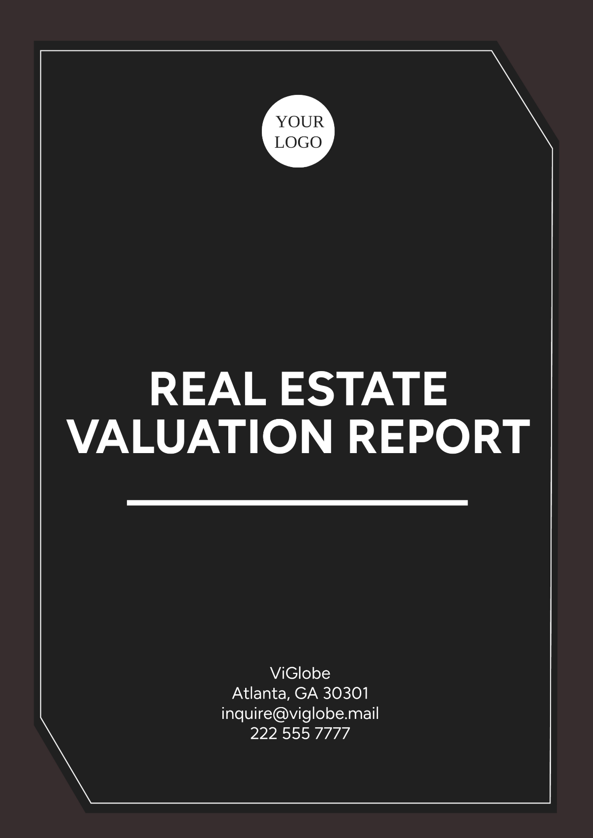 Real Estate Valuation Report Template - Edit Online & Download