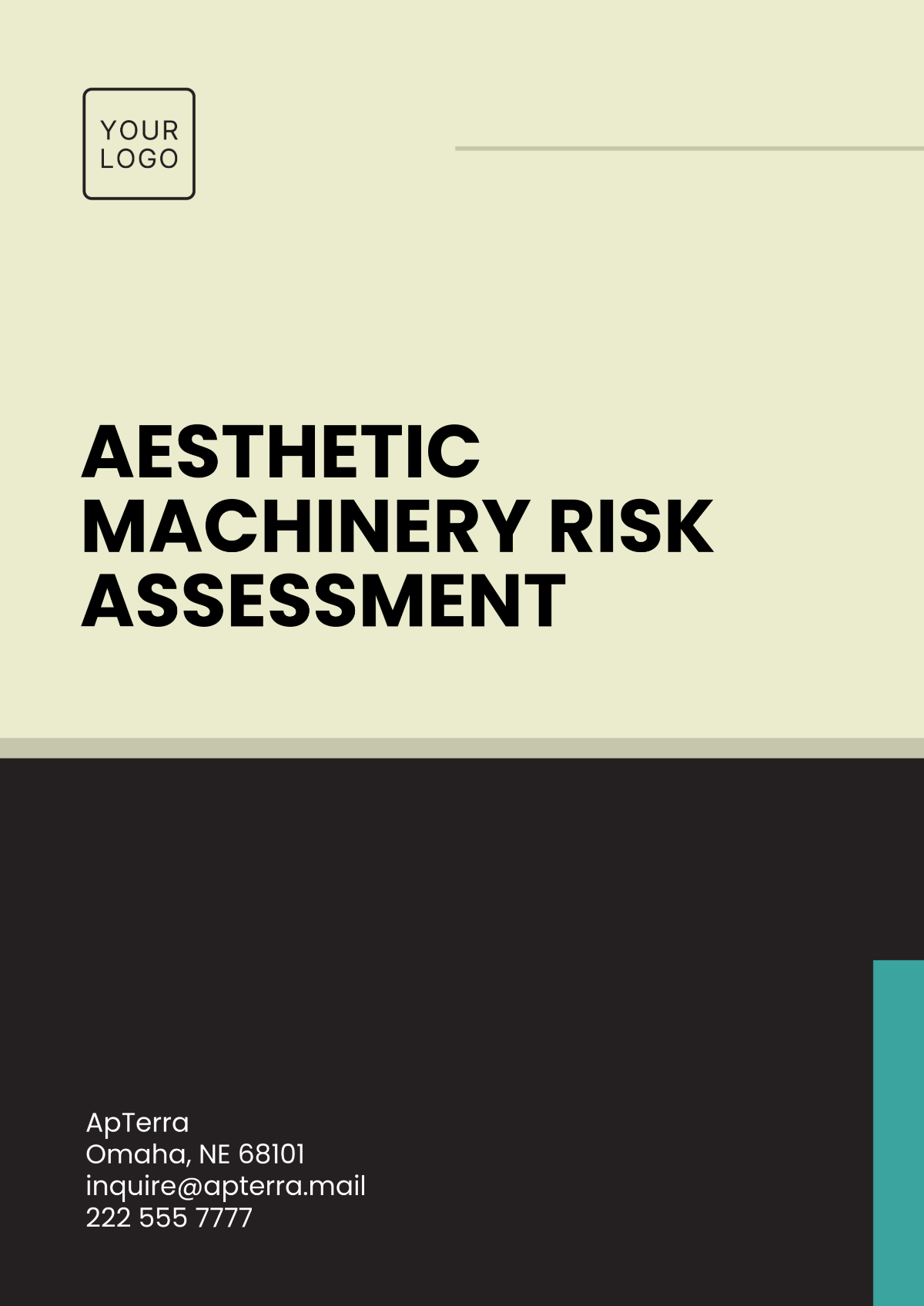 Aesthetic Machinery Risk Assessment Template - Edit Online & Download