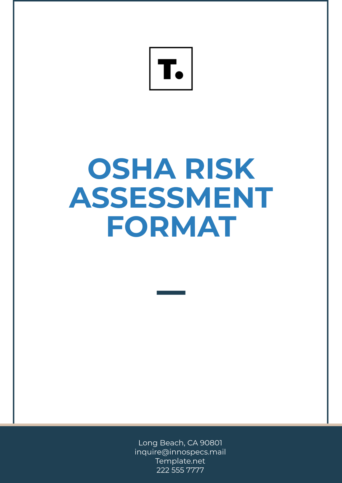 OSHA Risk Assessment Format Template - Edit Online & Download