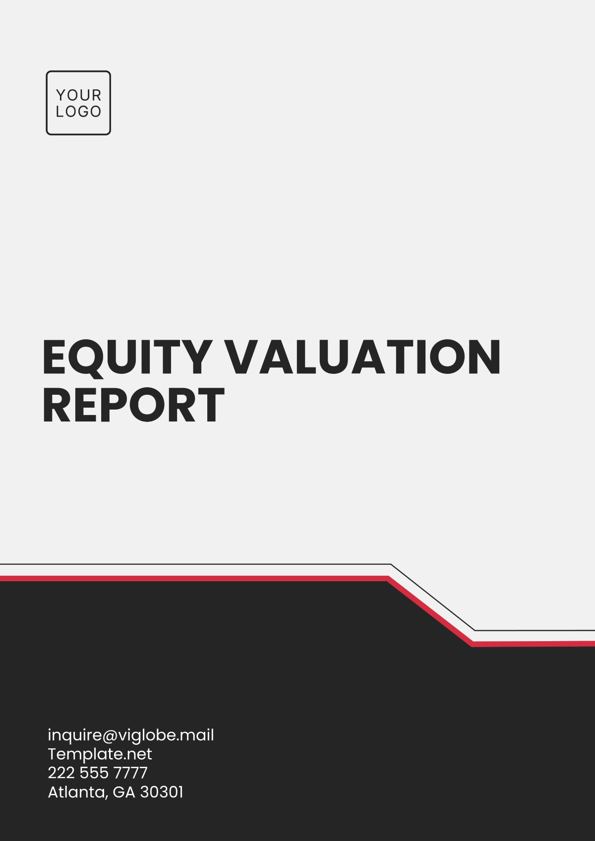 Equity Valuation Report Template - Edit Online & Download