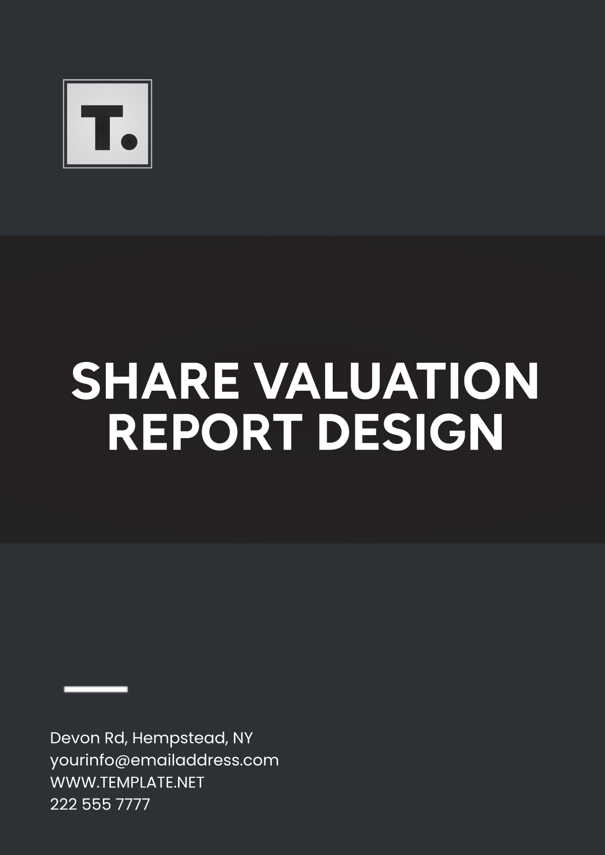 Share Valuation Report Design Template - Edit Online & Download