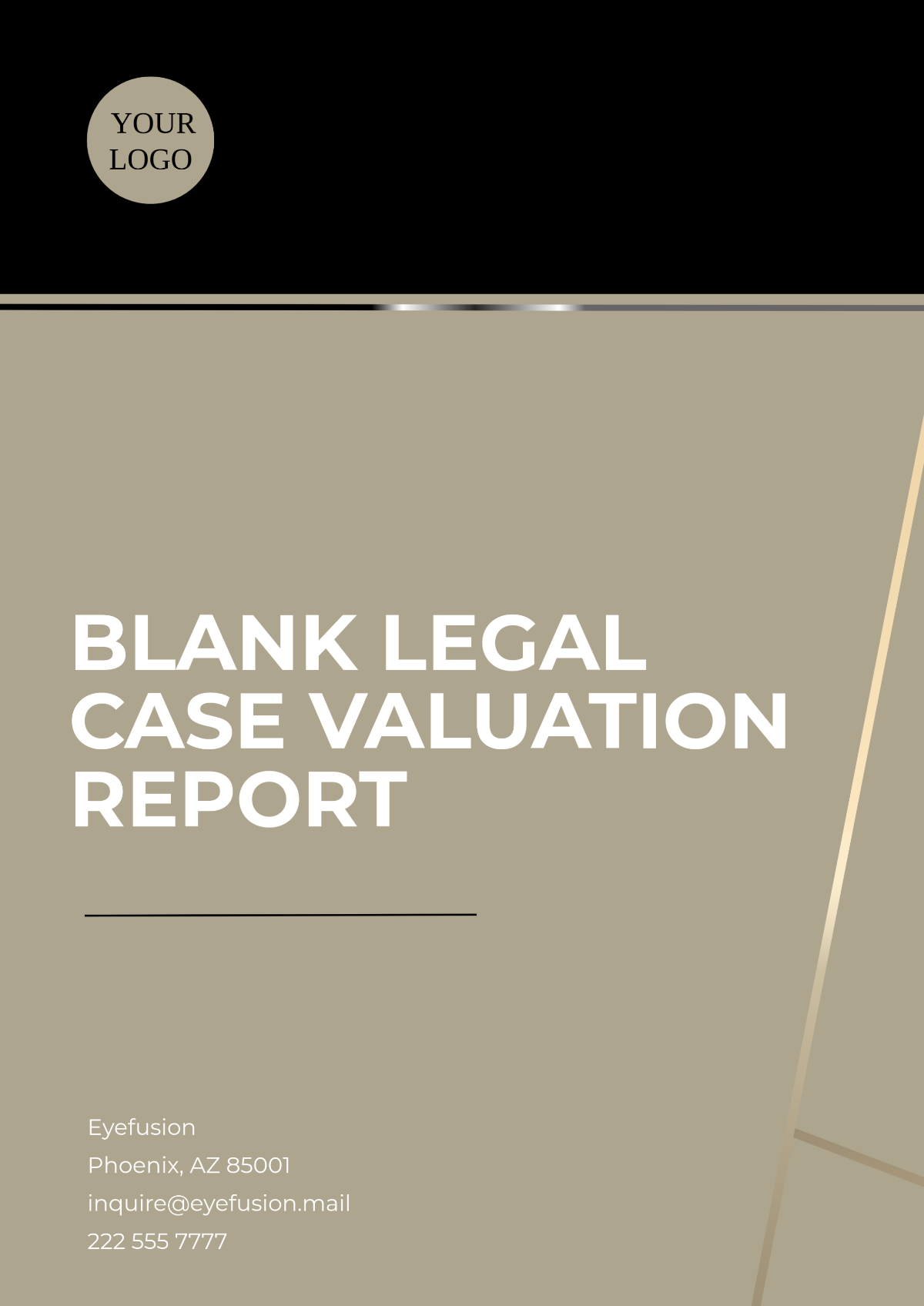 Blank Legal Case Valuation Report Template - Edit Online & Download