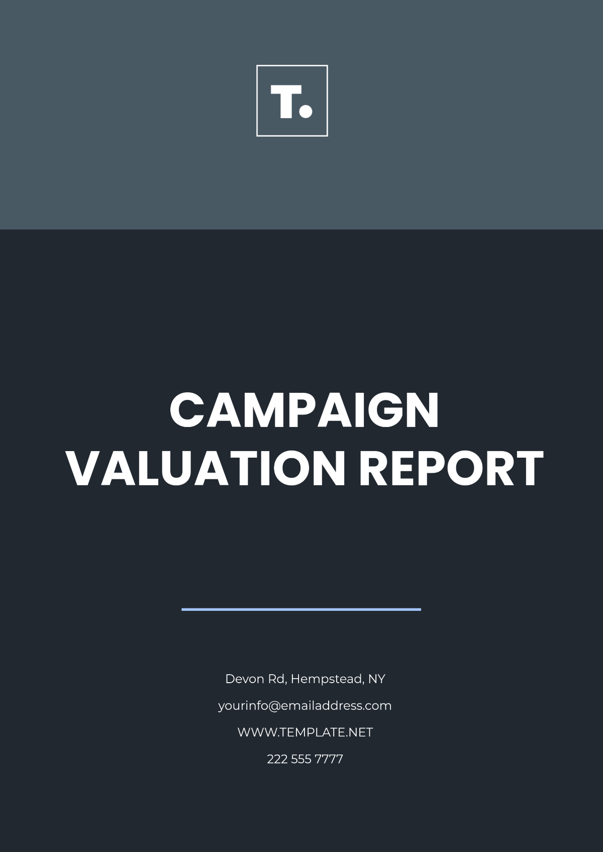 Campaign Valuation Report Template - Edit Online & Download