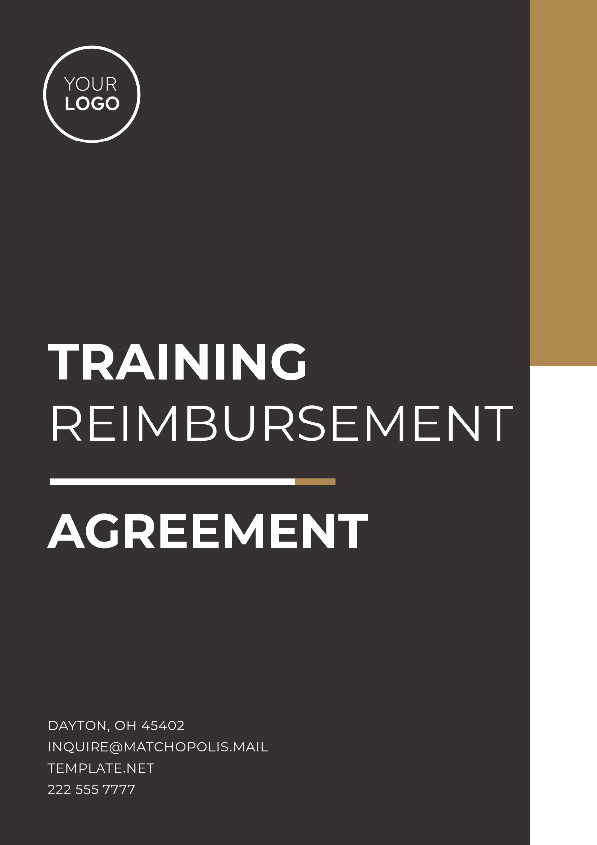 Training Reimbursement Agreement Template - Edit Online & Download