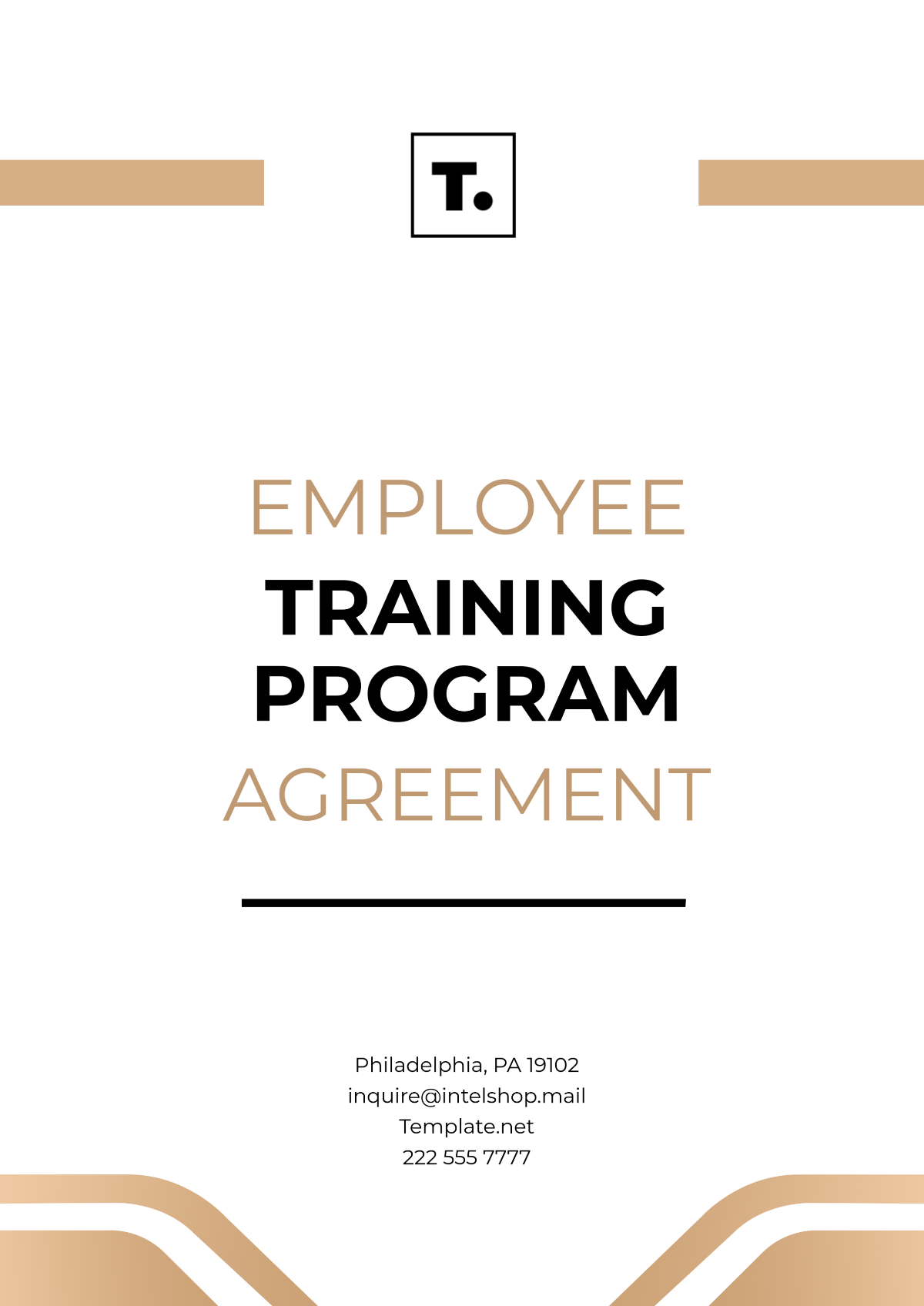 Employee Training Program Agreement Template - Edit Online & Download