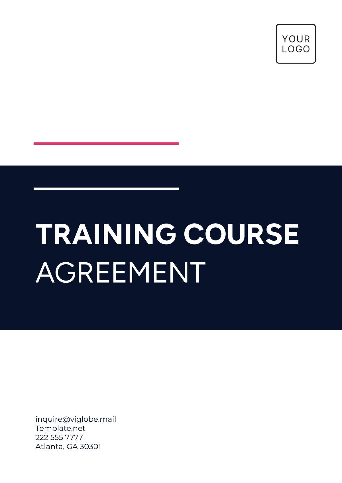 Training Course Agreement Template - Edit Online & Download