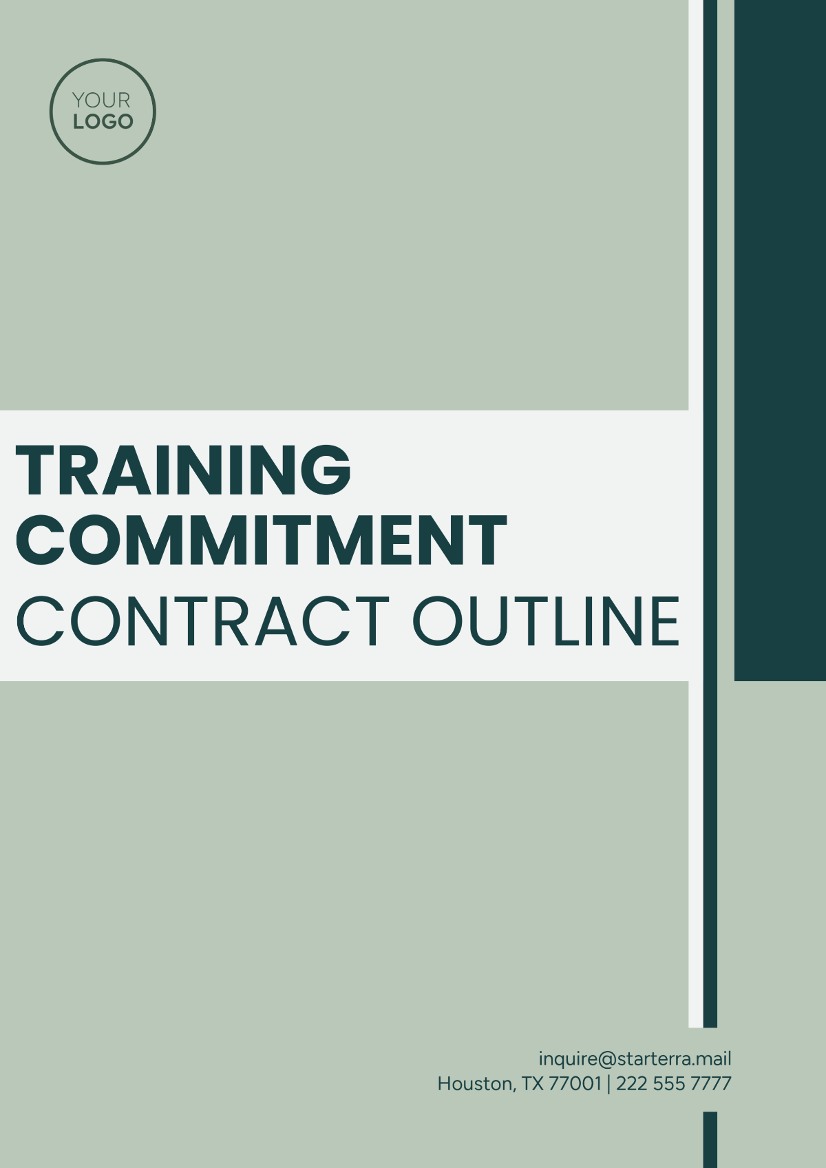 Training Commitment Contract Outline Template - Edit Online & Download