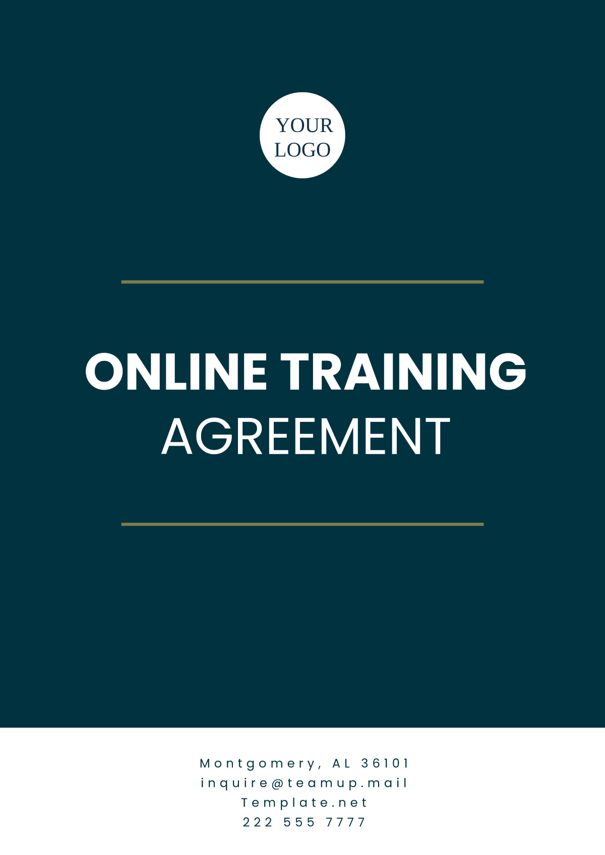 Online Training Agreement Template - Edit Online & Download