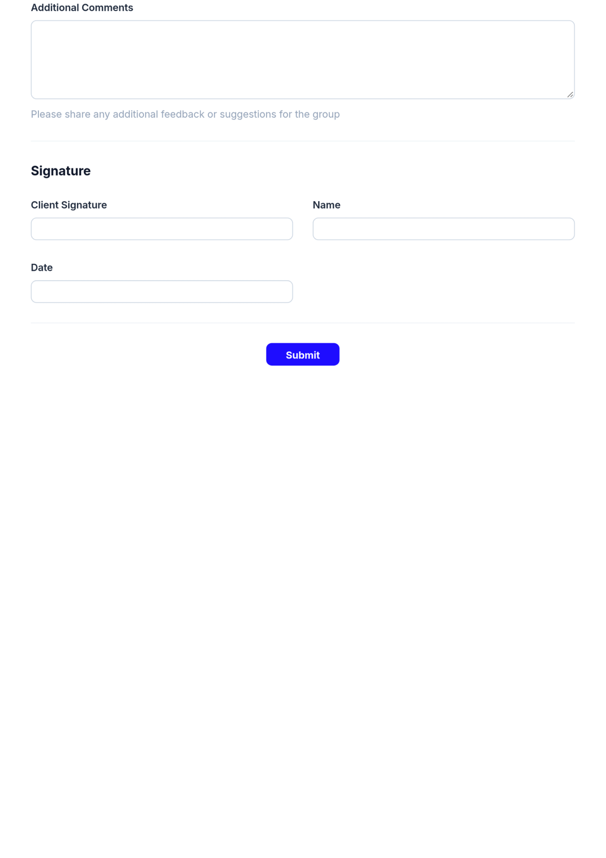 Free Group Evaluation Form Template & AI Group Evaluation Form Maker