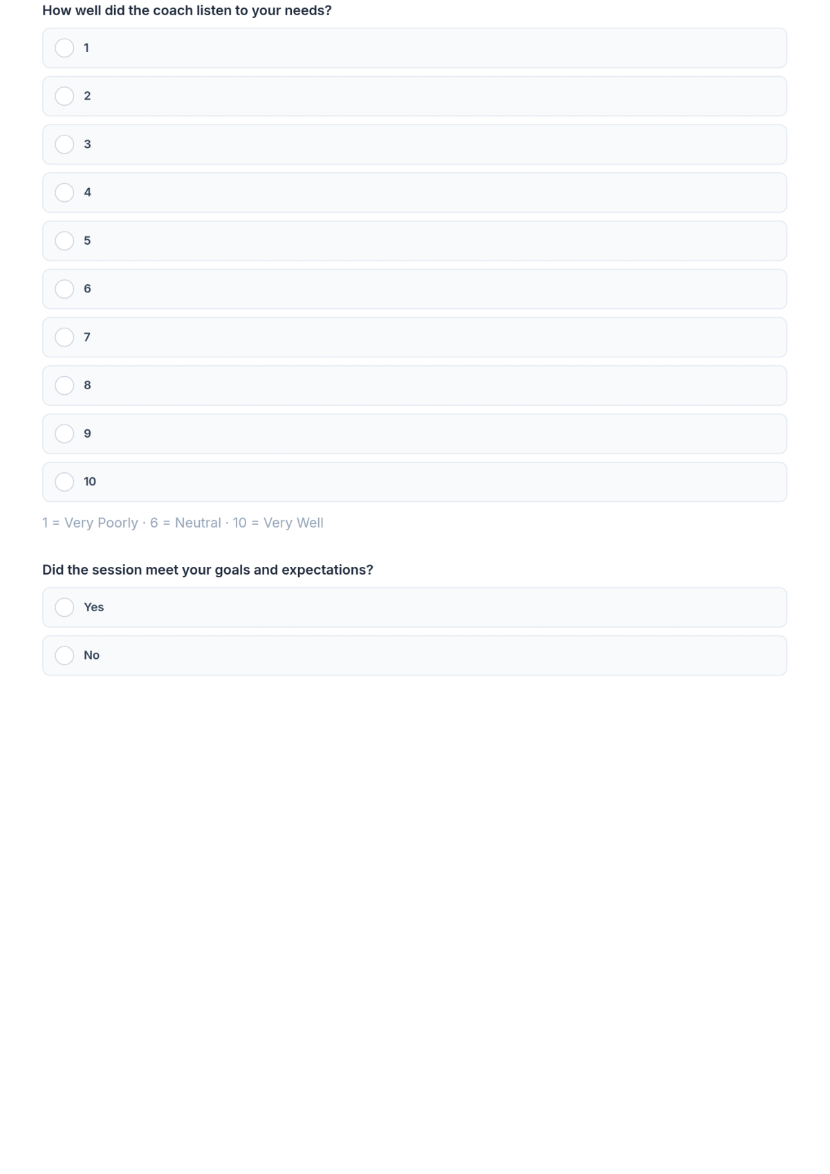 Free Coaching Evaluation Form Template & AI Maker