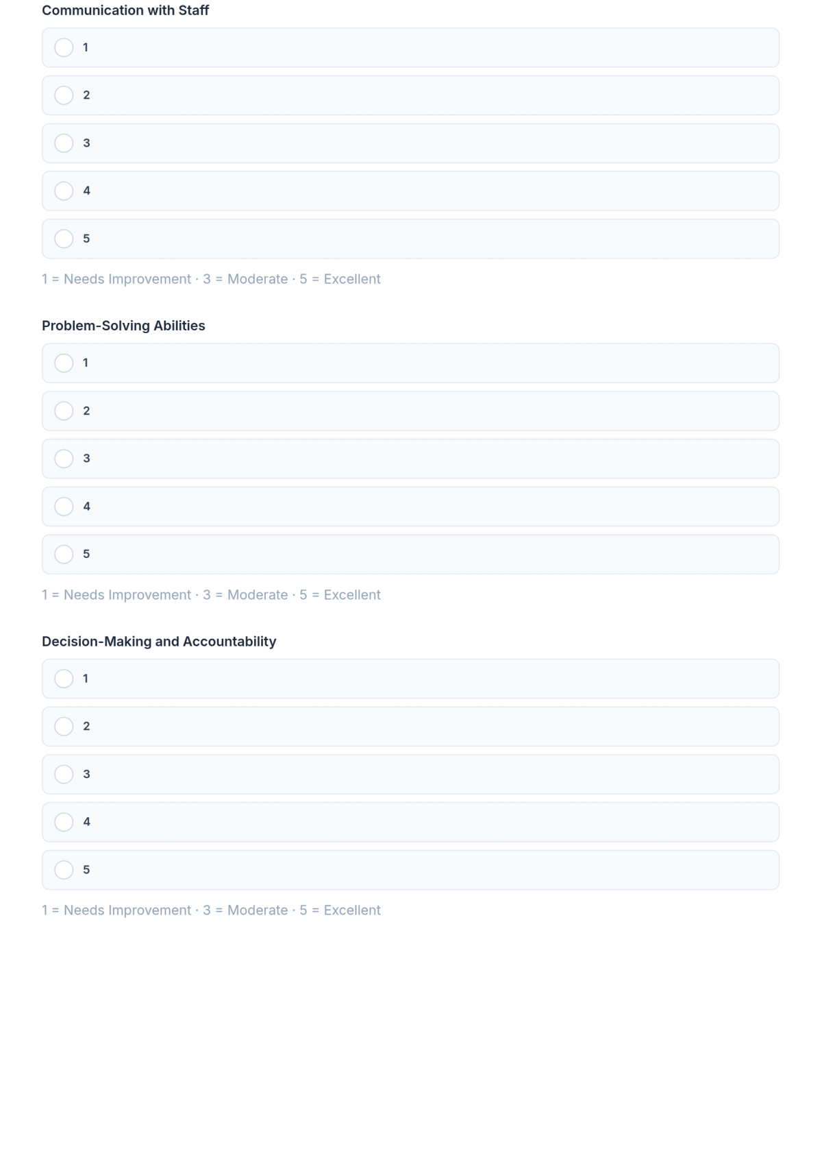 Free School Administrator Evaluation Form Template & AI Maker