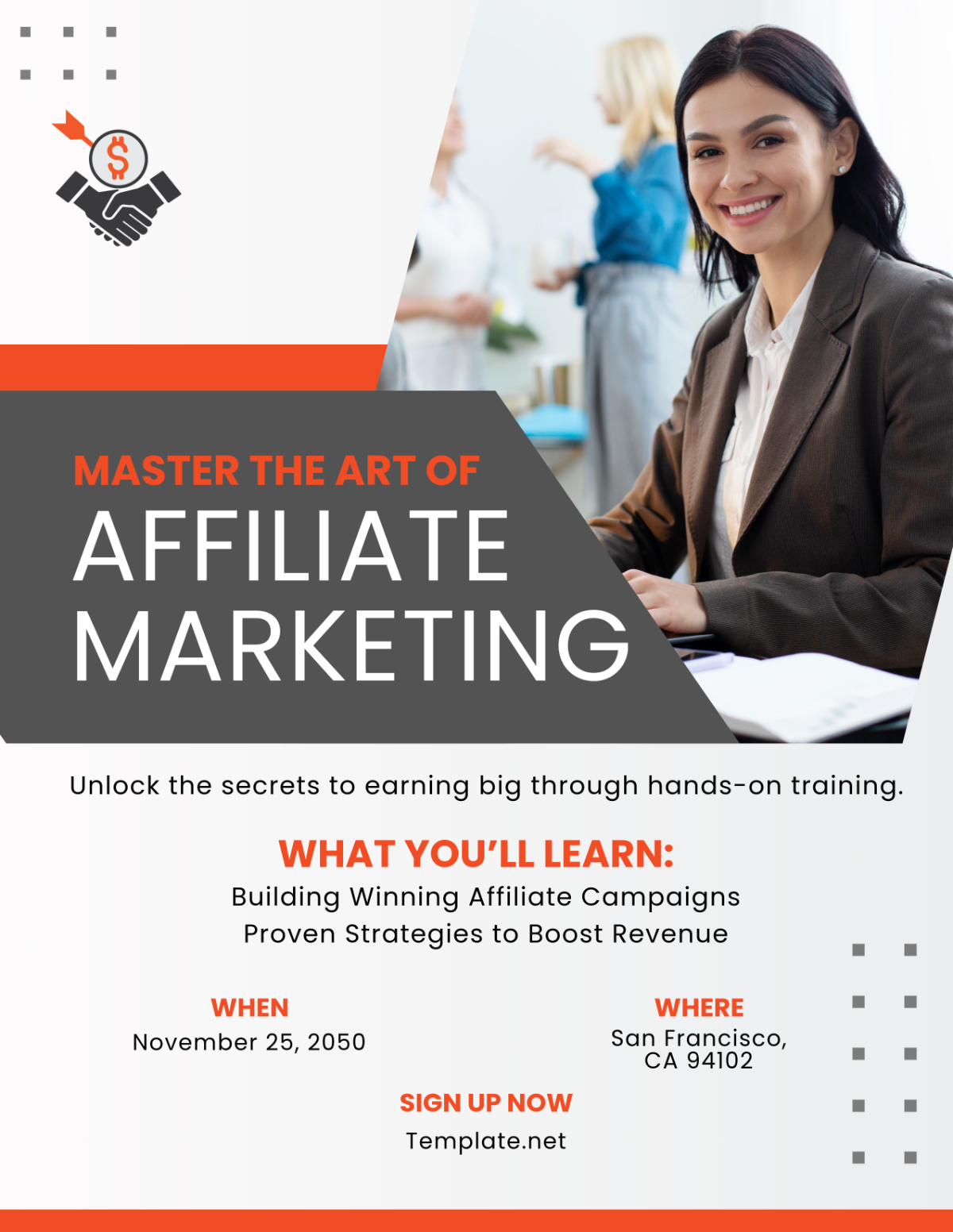 Affiliate Marketing Flyer Template