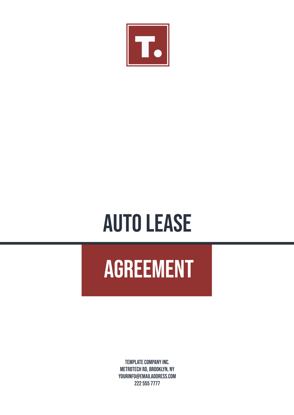 Auto Lease Agreement Template - Edit Online & Download