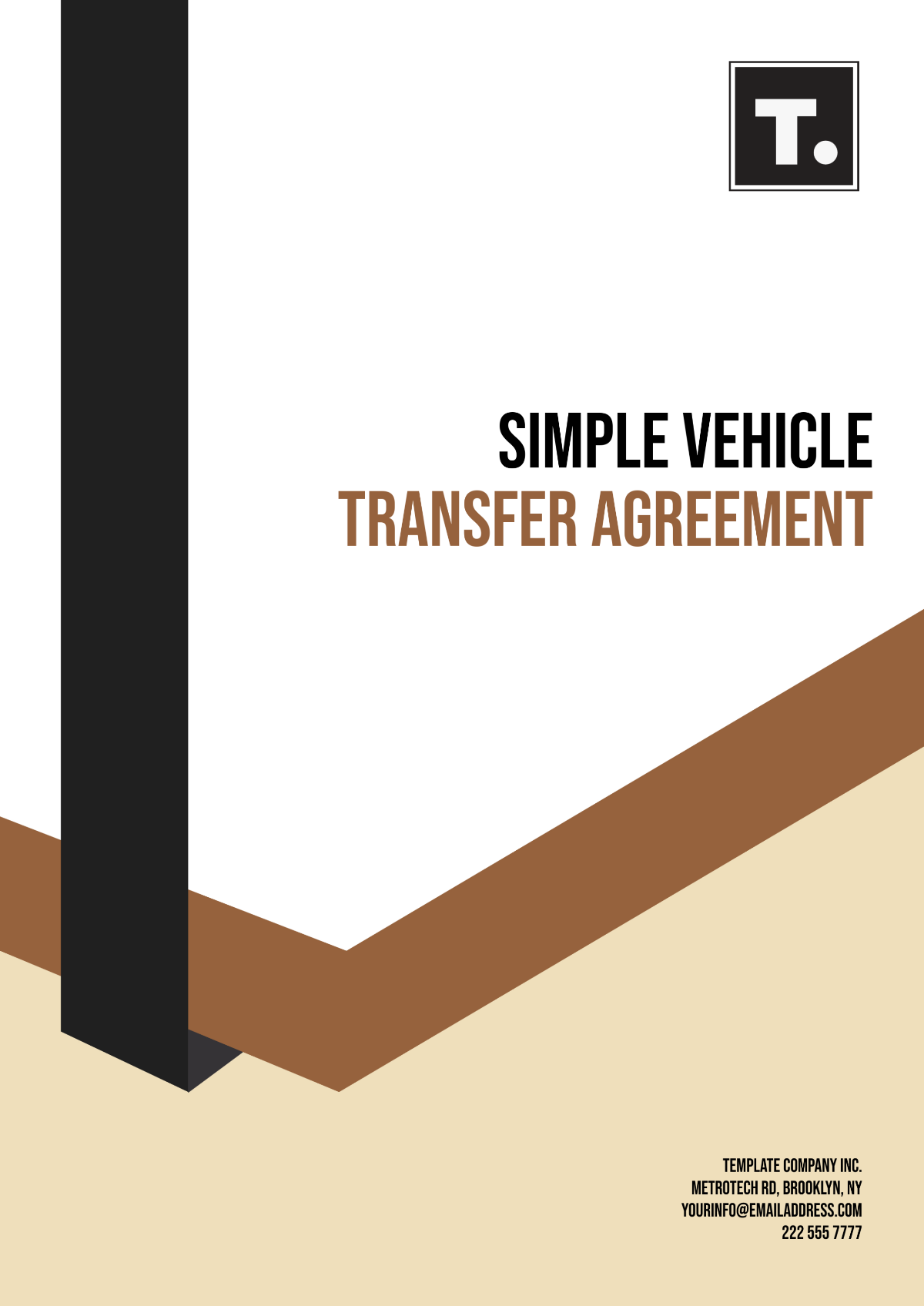 Simple Vehicle Transfer Agreement Template - Edit Online & Download