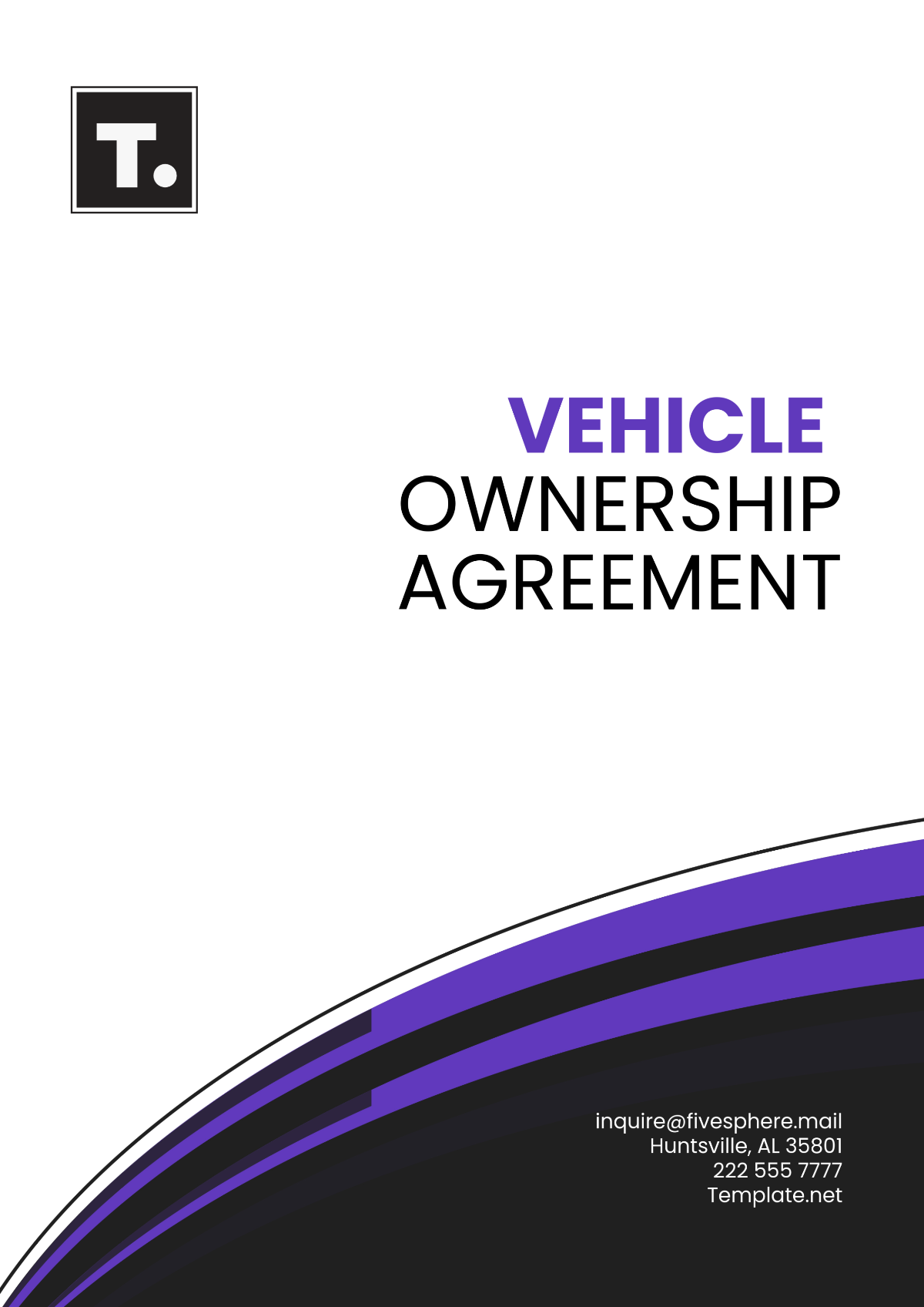 Vehicle Ownership Agreement Template - Edit Online & Download